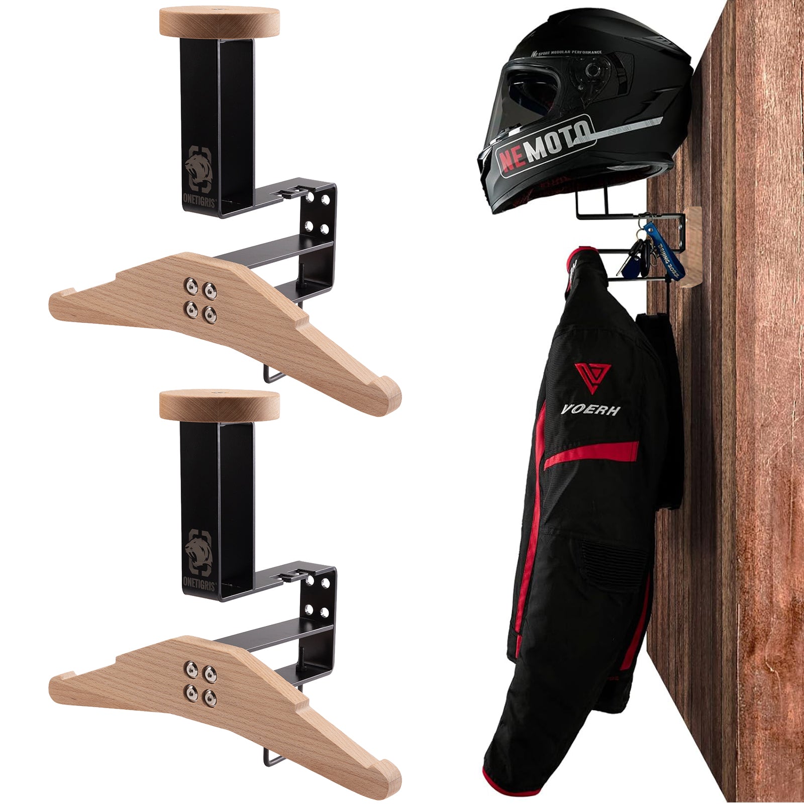 Tactical Gear Wall Mount 05 丨 With Panel rack hook & 40KG Load Capacity