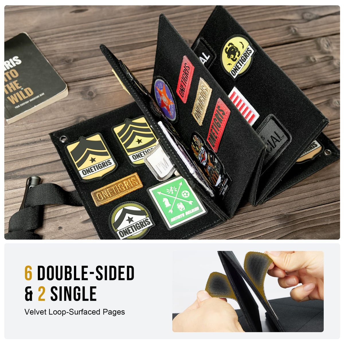 Map Patch Display Velcro Patches Display Panel | Foldable Patch Organizer – OneTigris ...