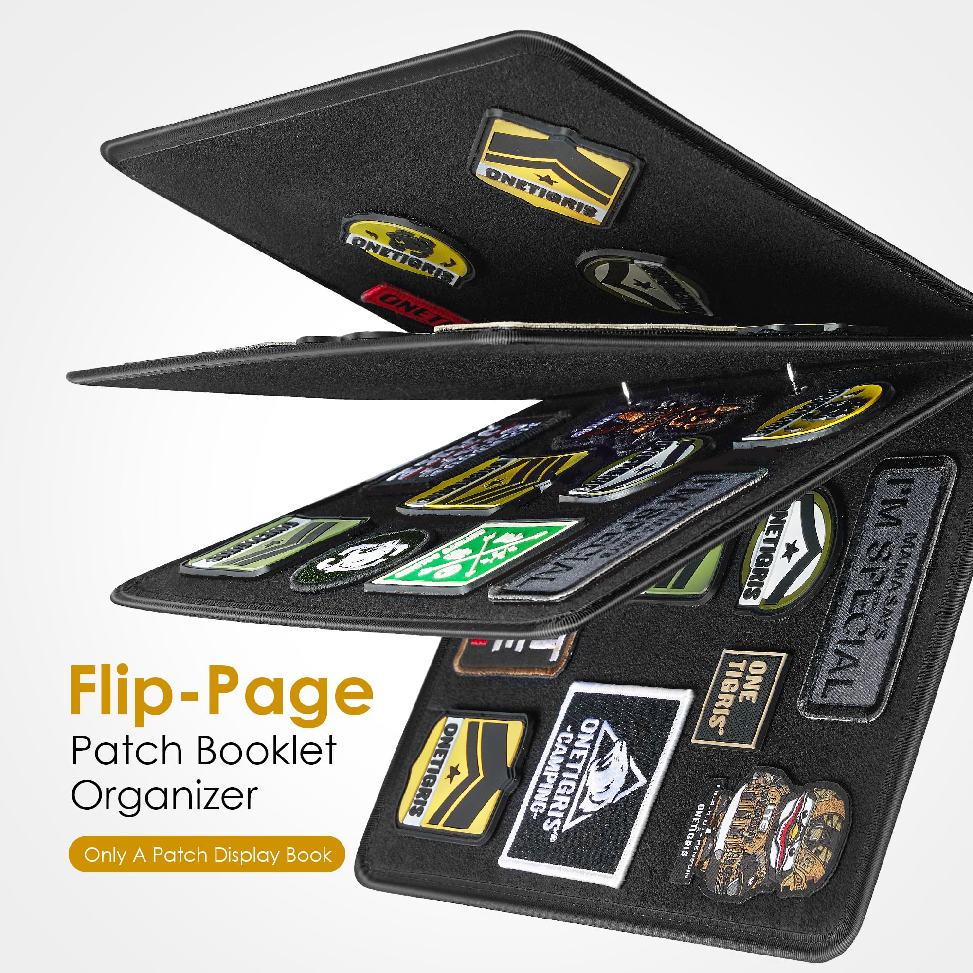 Patch Display 03丨Flip-Page Badge Album & Metal Detachable Binder