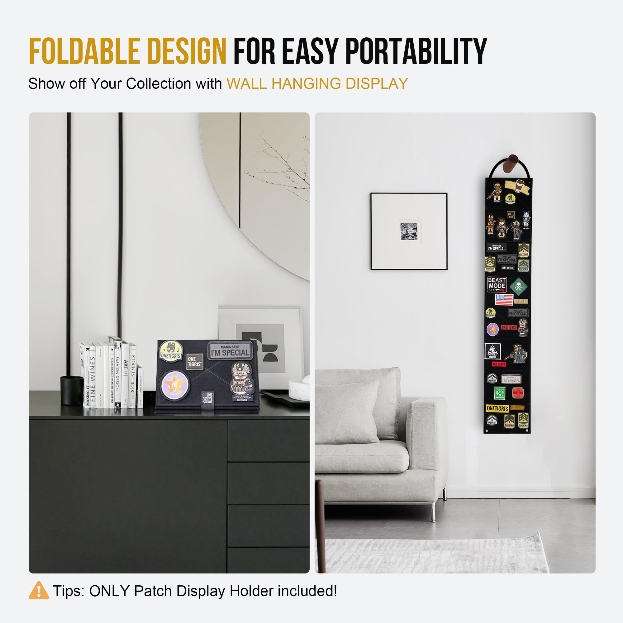 Patch Display 02丨Foldable & Metal Loop Mount