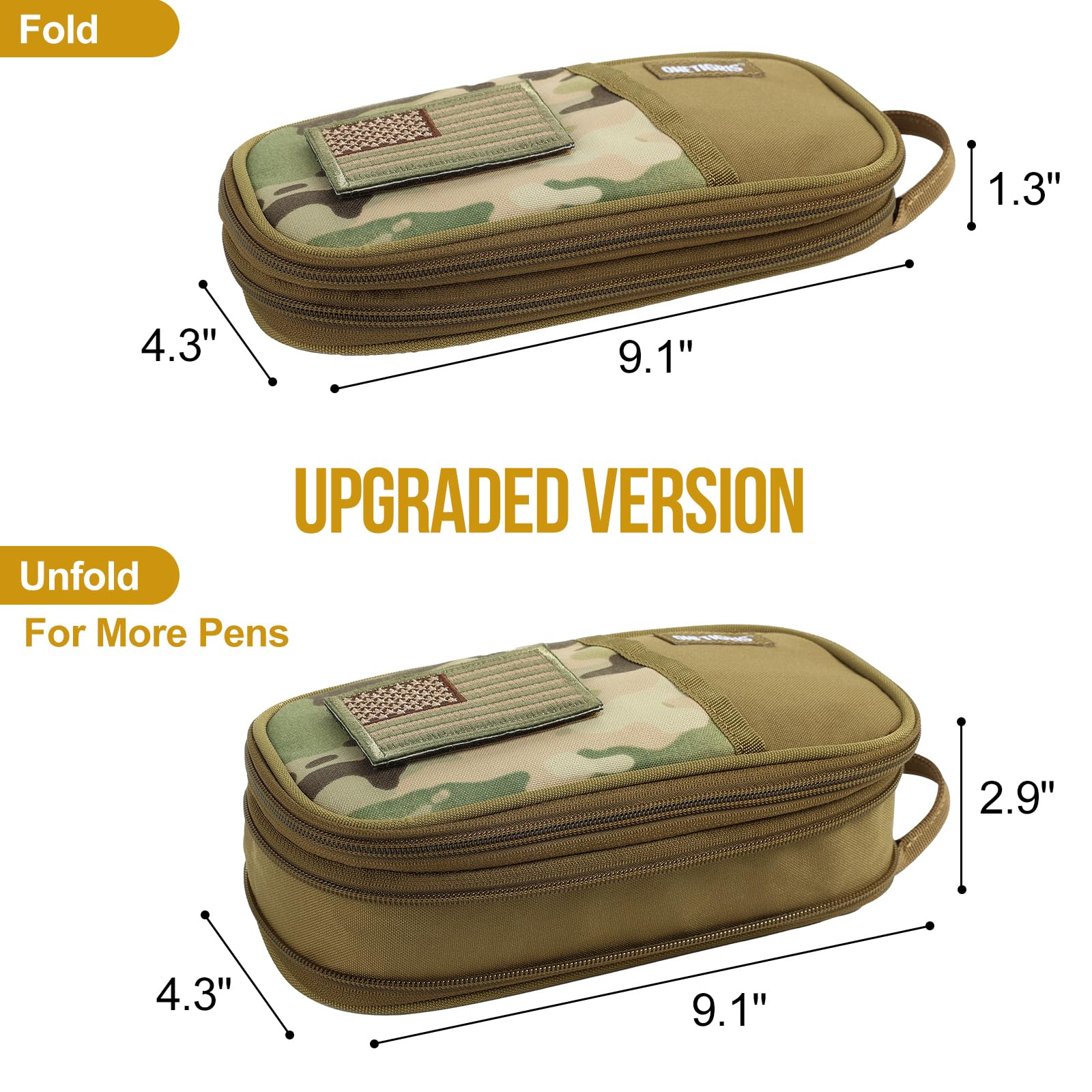 Pencil Case 01丨 Features Velcro & Signature Area