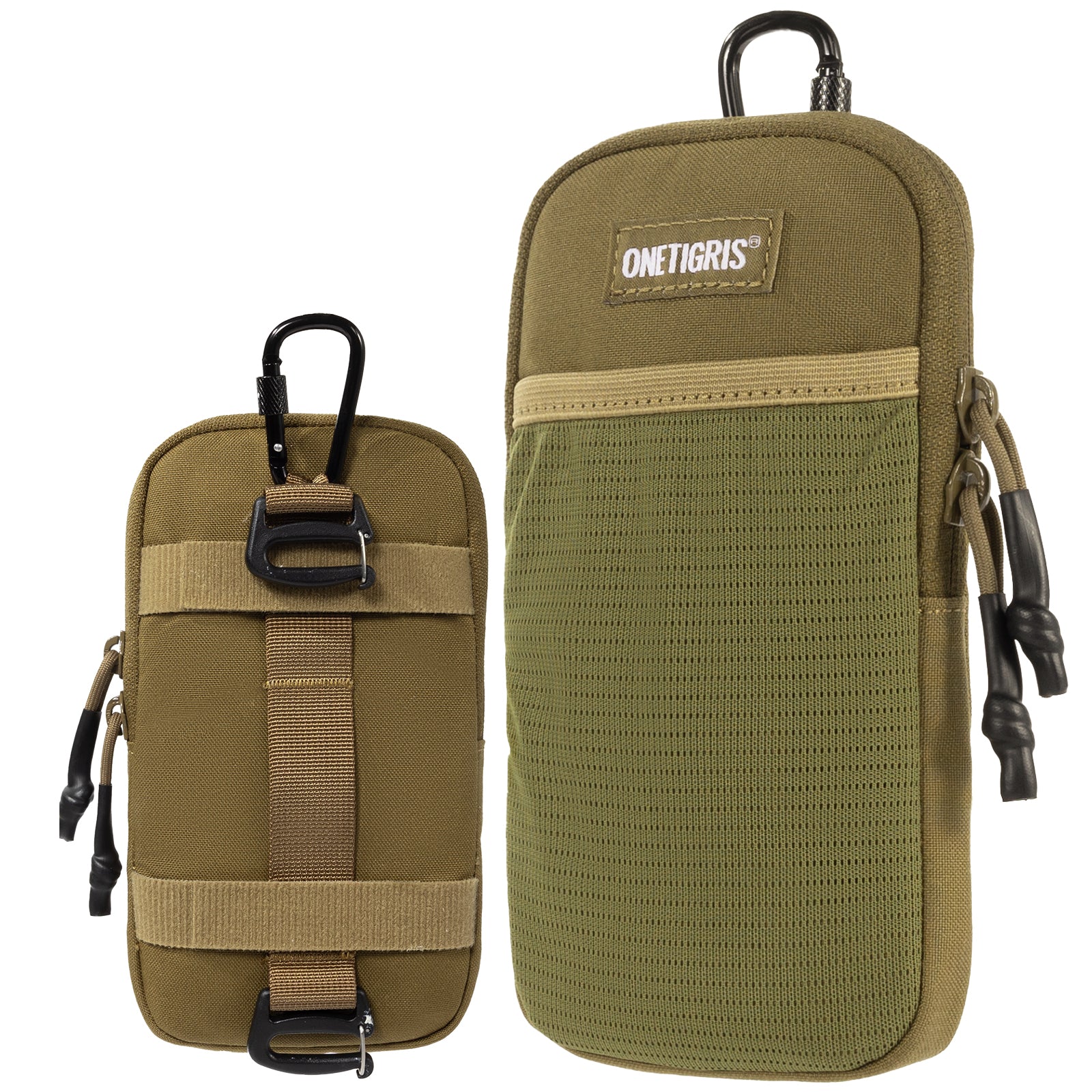 MOLLE Phone Pouch 丨 Heavy-duty carabiners & YKK zippers