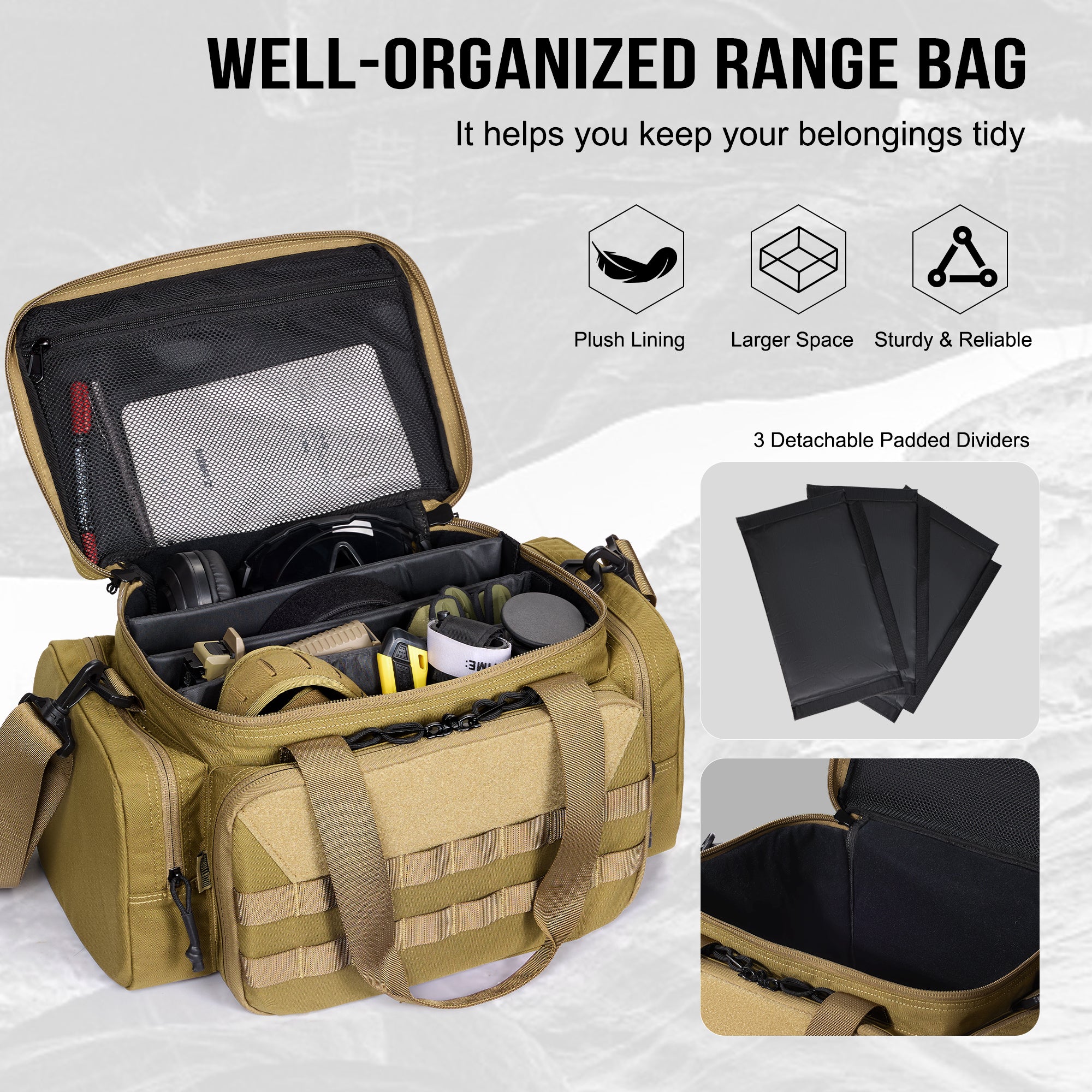 Tactical Shoulder Bag 01B 丨 Multi-Functional & High Capacity