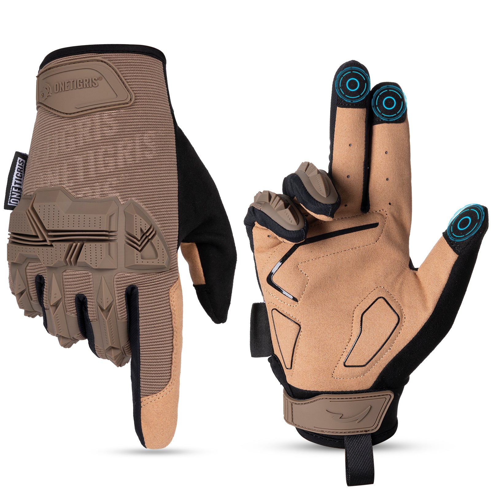 Tactical Motorcycle Gloves丨Touchscreen & PVC Protection