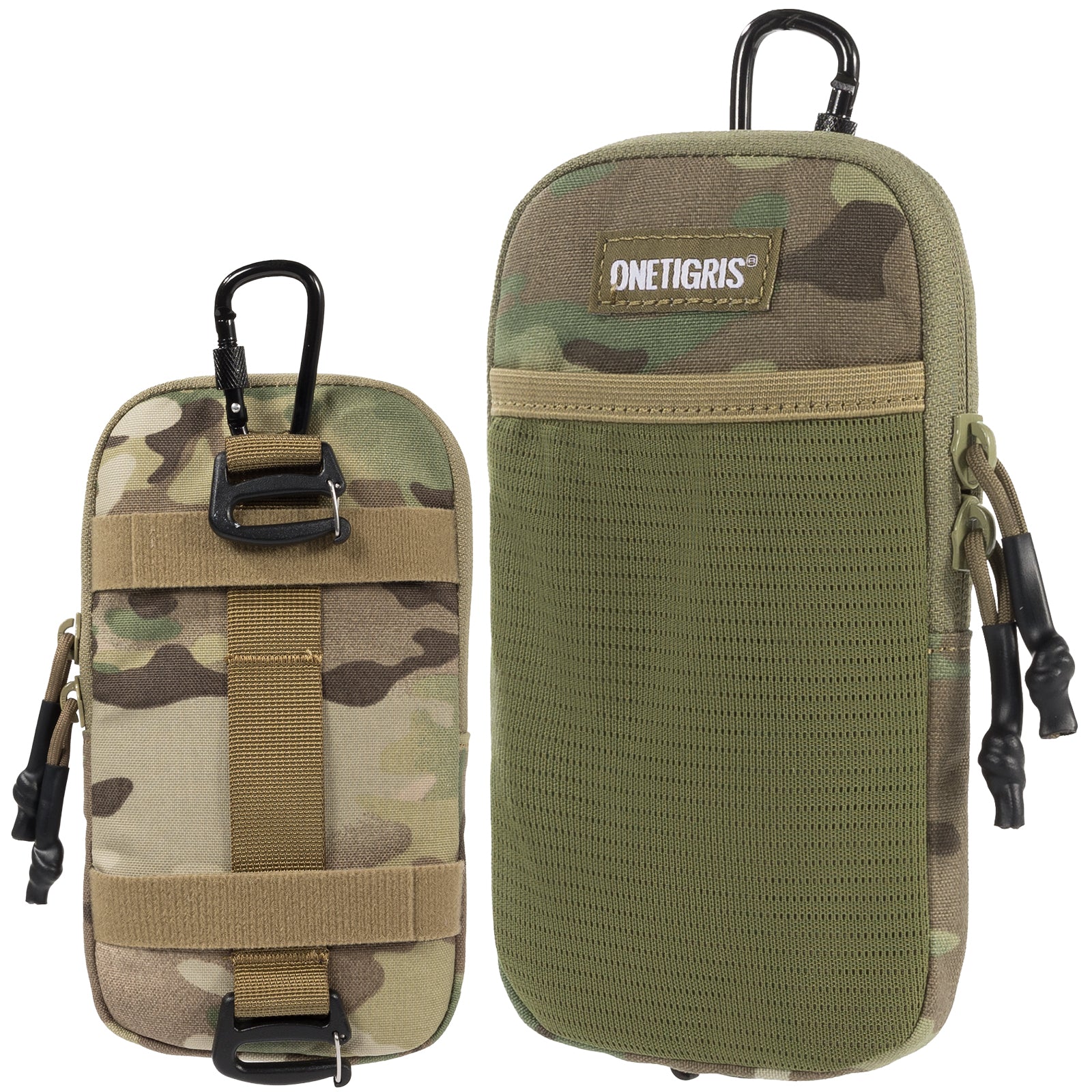 MOLLE Phone Pouch 丨 Heavy-duty carabiners & YKK zippers