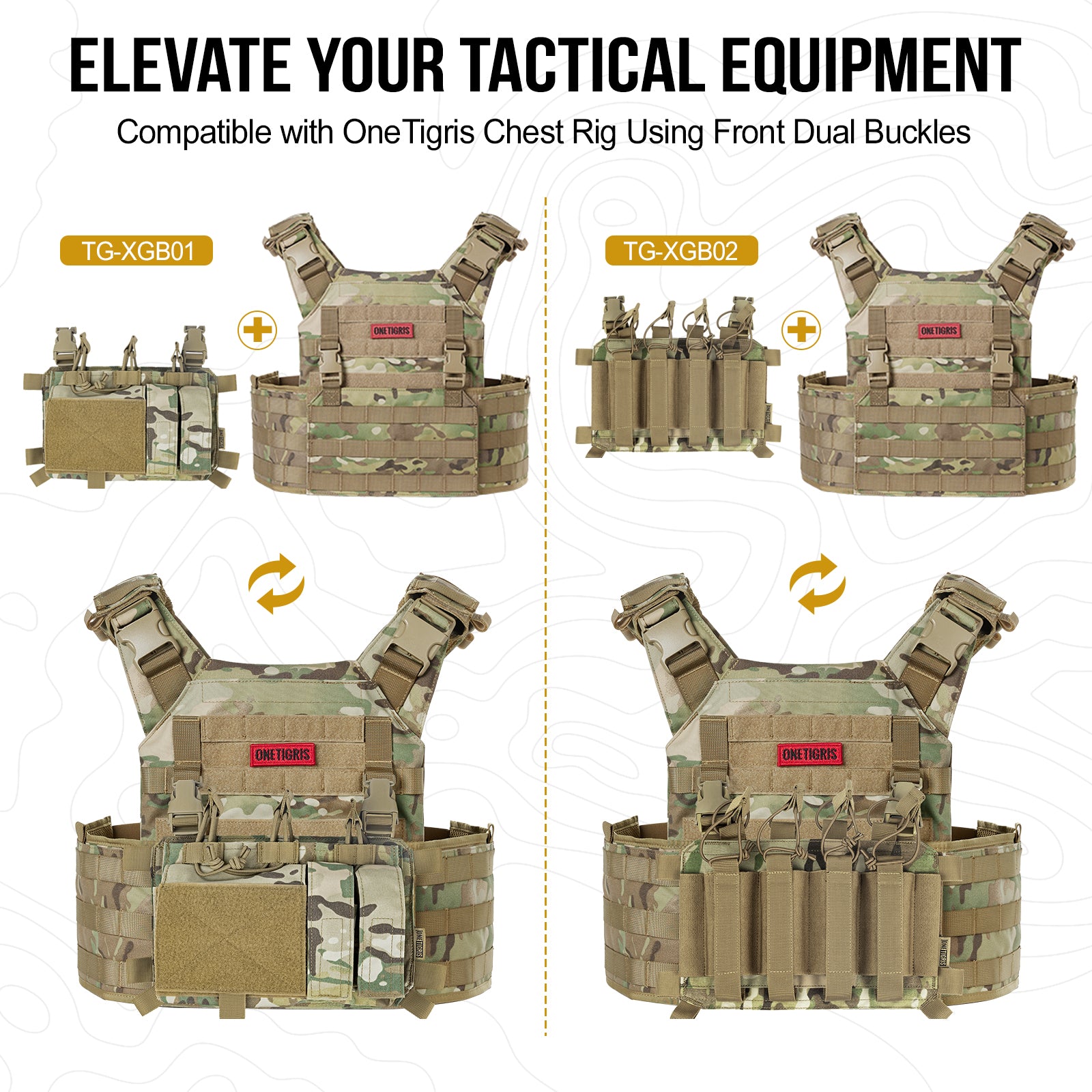 GRIFFIN Tactical Vest 丨MOLLE System & Velcro Panel