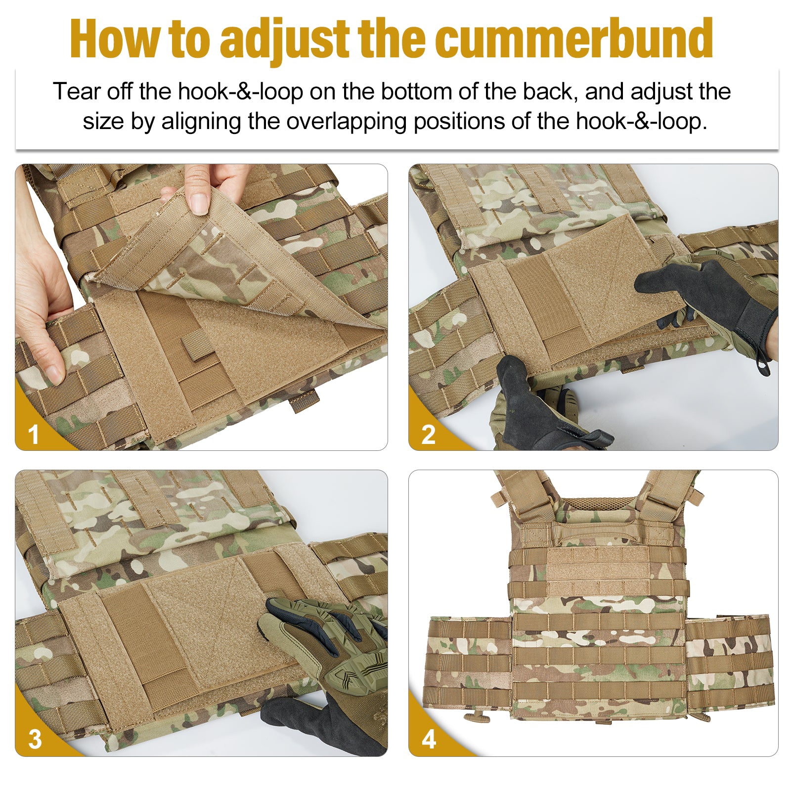 FYR Tactical Vest 丨 MOLLE System & Adjustable Size