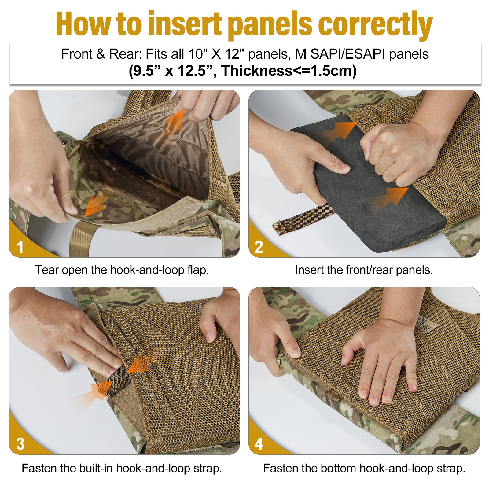 FYR Tactical Vest 丨 MOLLE System & Adjustable Size