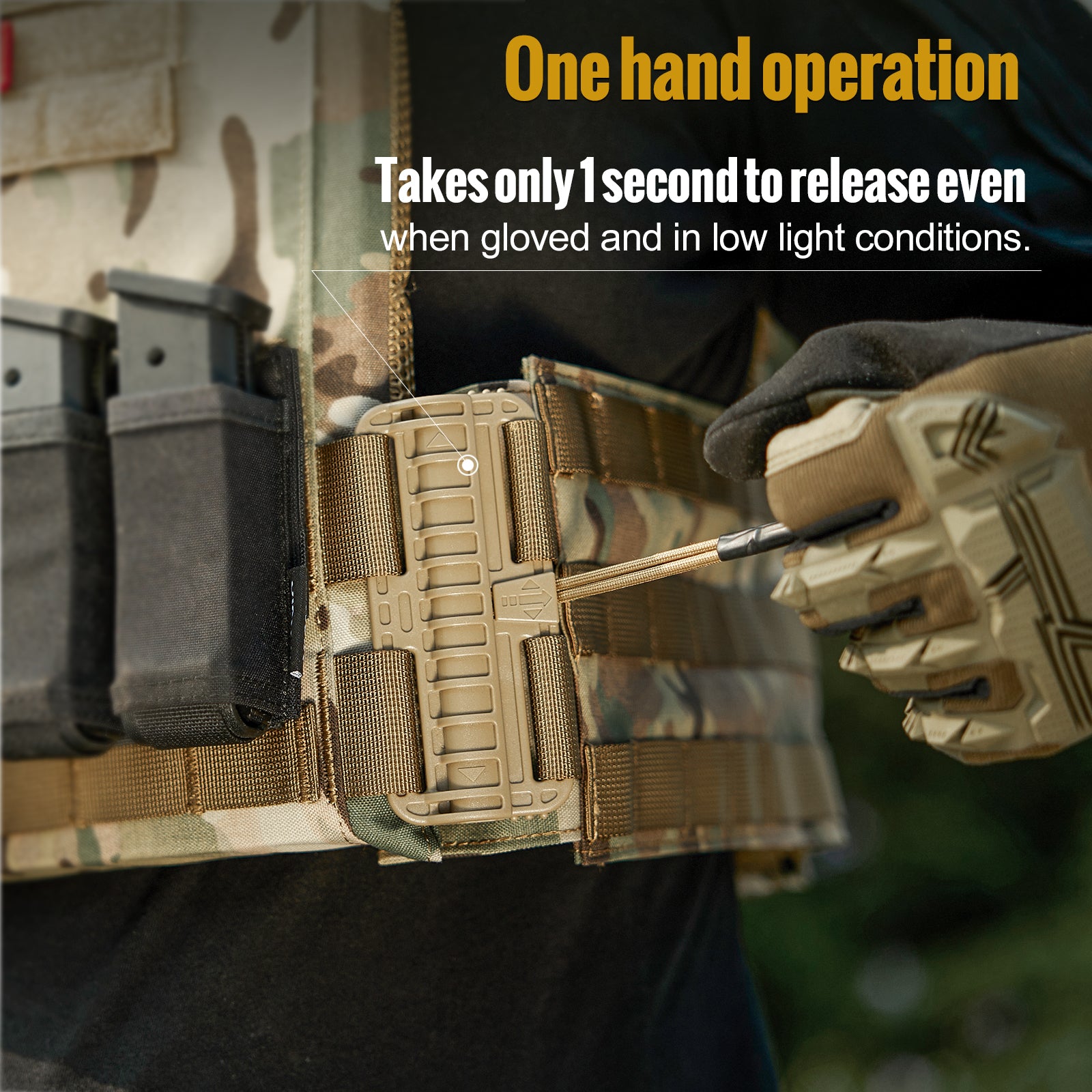 FYR Tactical Vest 丨 MOLLE System & Adjustable Size