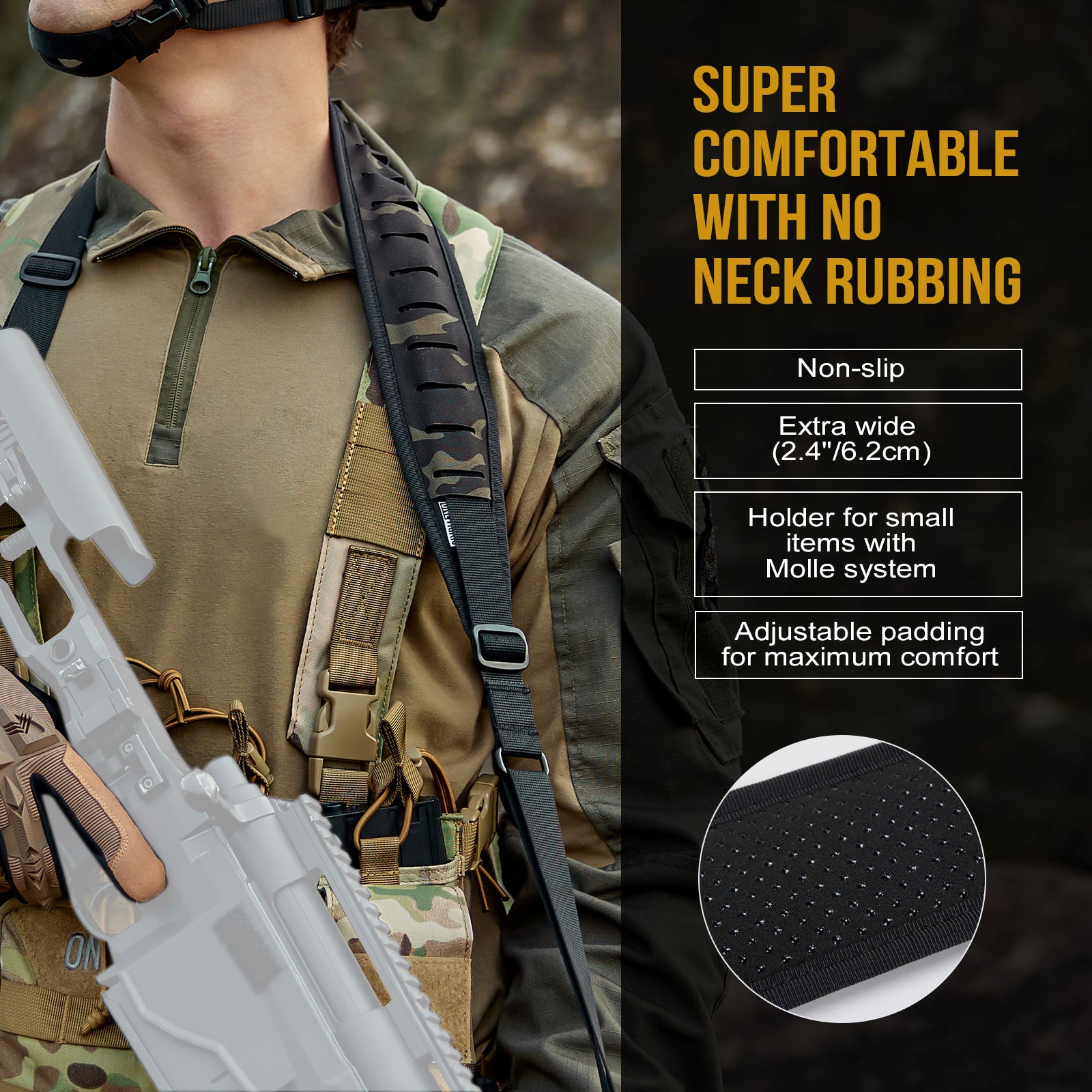 2-Point Sling 01A丨Quick-Adjust&QD Swivel