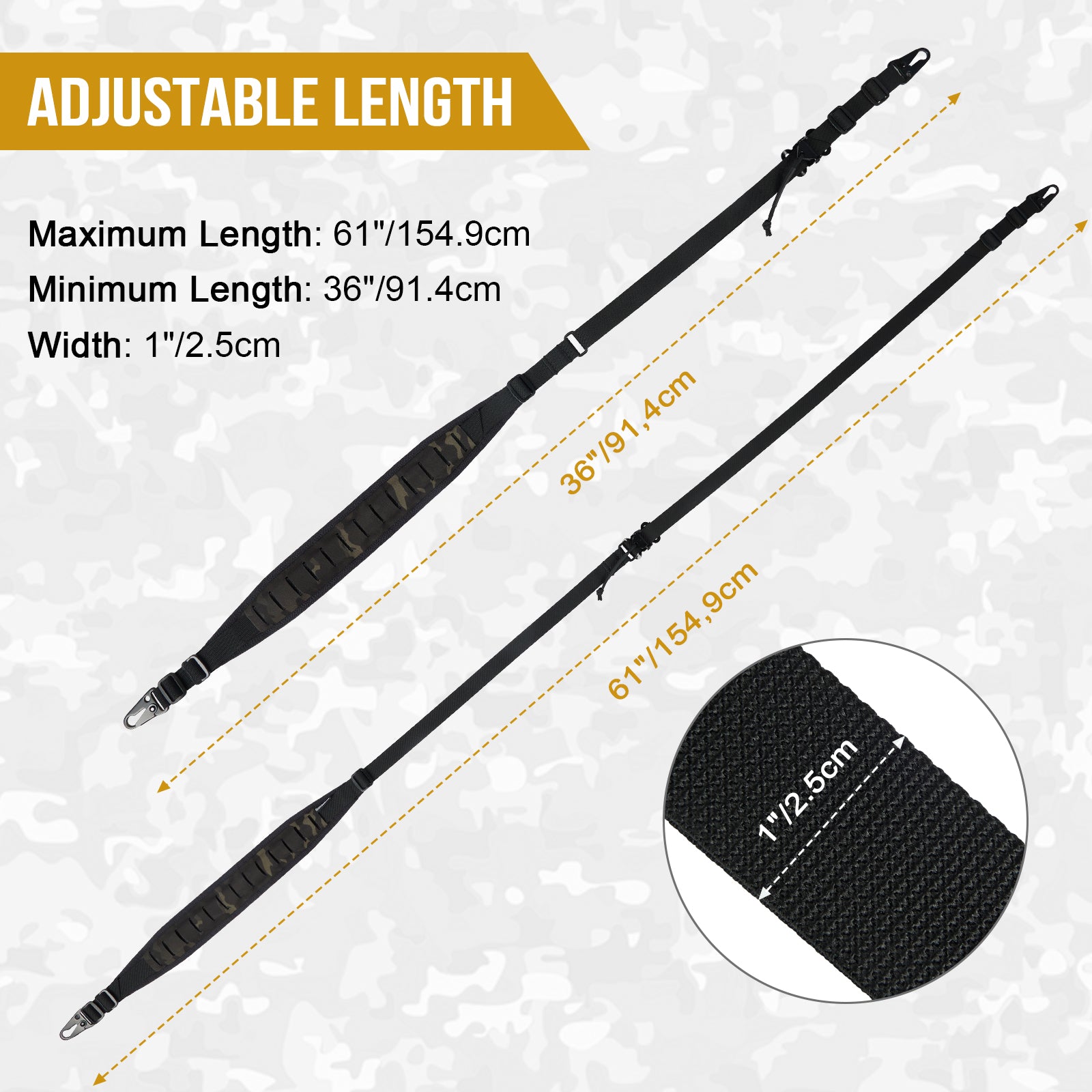 2-Point Sling 01A丨Quick-Adjust&QD Swivel