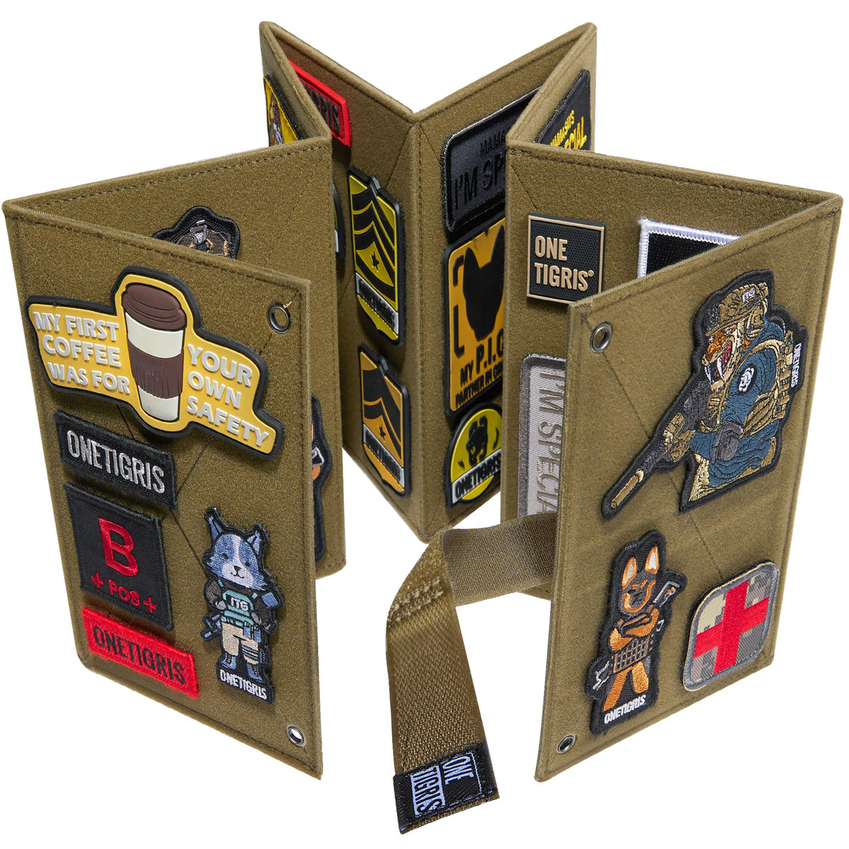 Map Patch Display Velcro Patches Display Panel | Foldable Patch Organizer – OneTigris ...