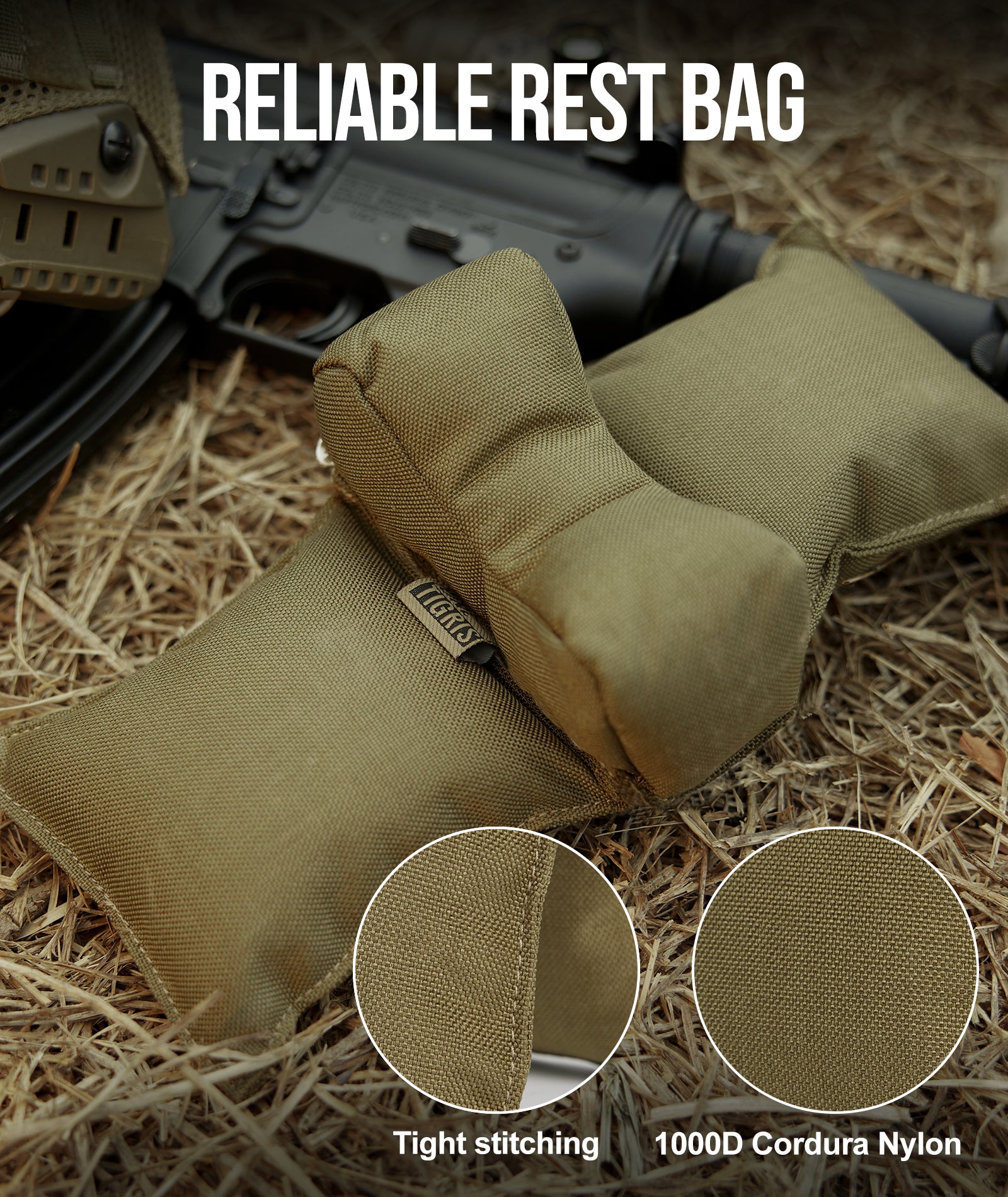 Gun Rest Bag 01 丨500D Nylon & Pre-filled