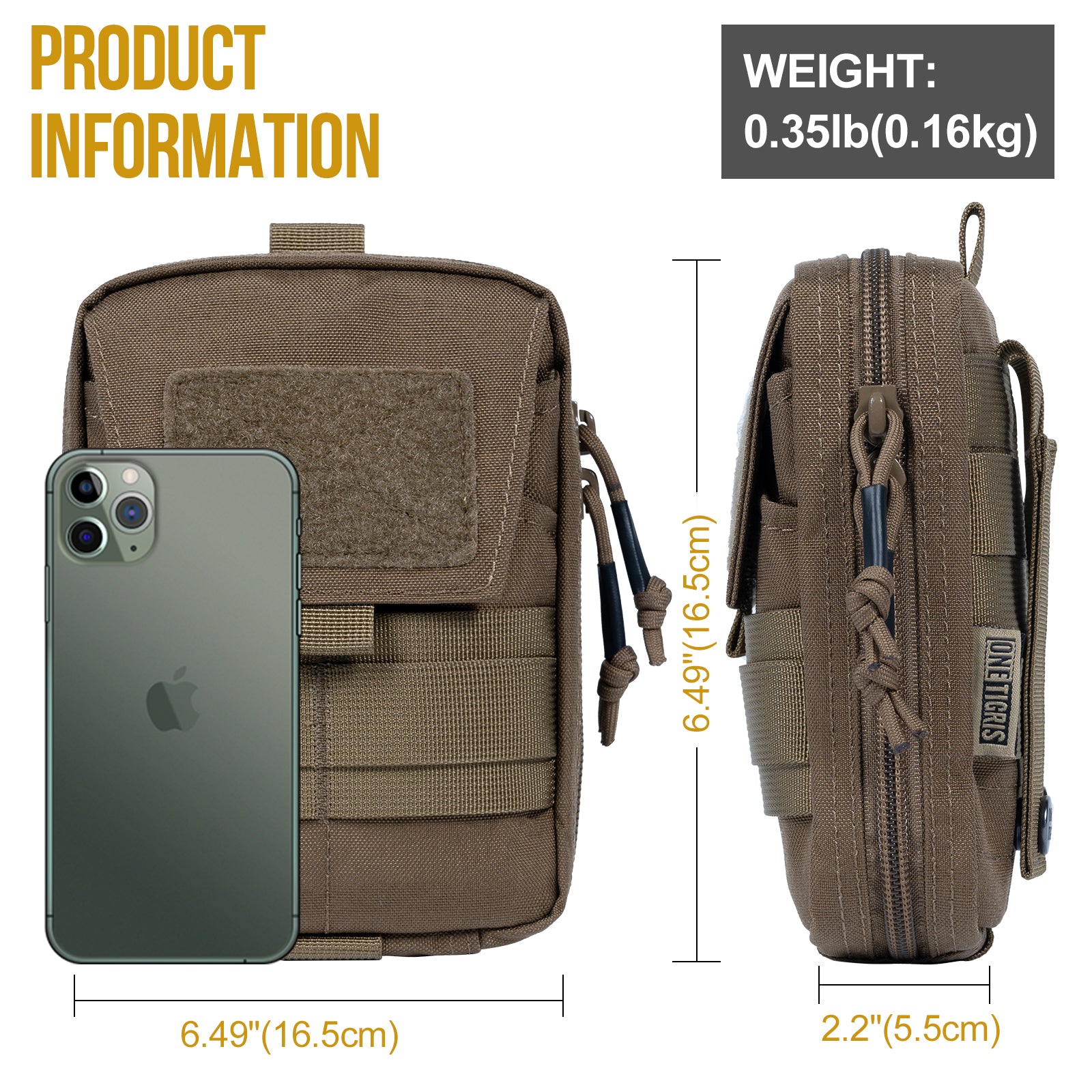 Molle EDC Waist Pack 26丨Features Phone Pocket & Tool Slot