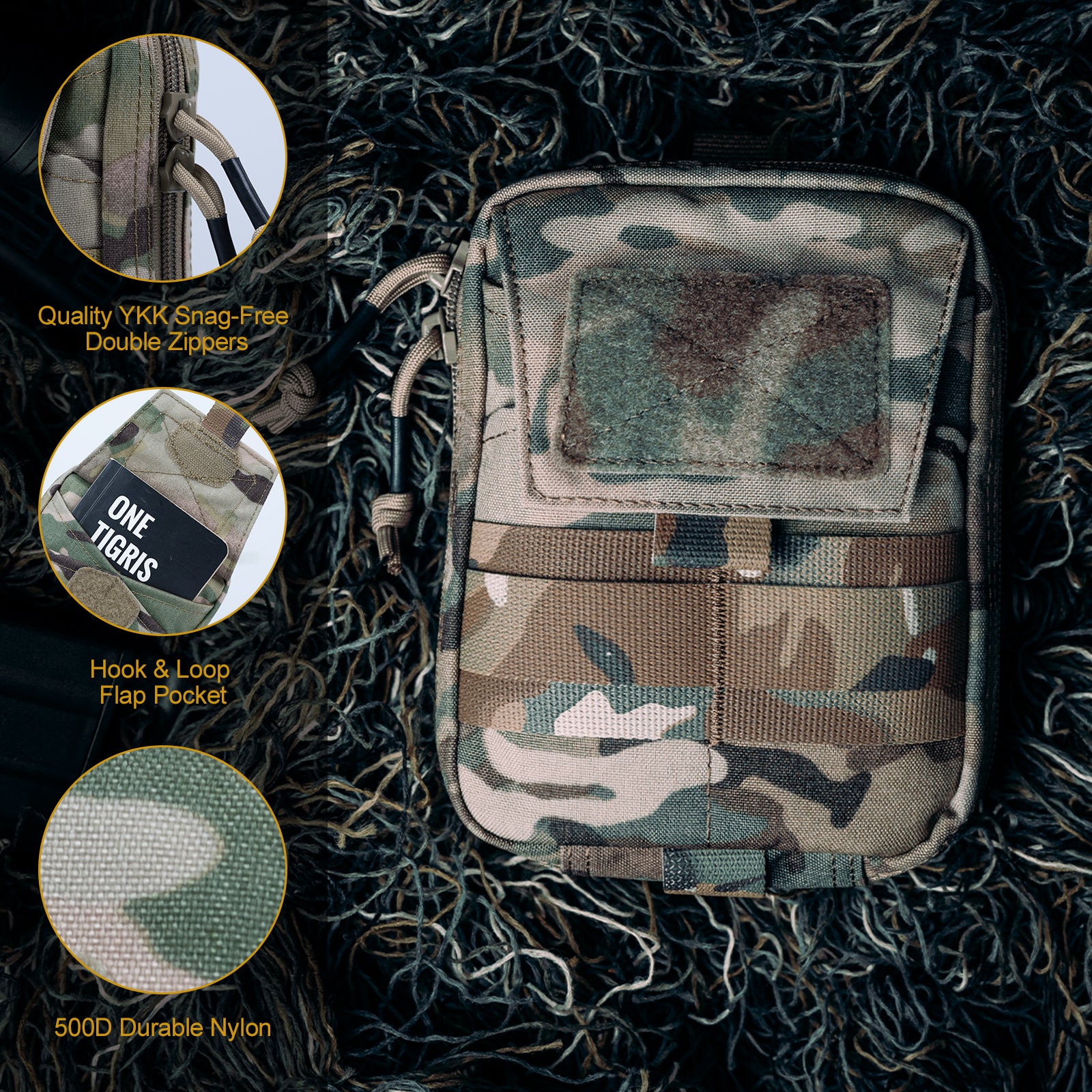 Molle EDC Waist Pack 26丨Features Phone Pocket & Tool Slot