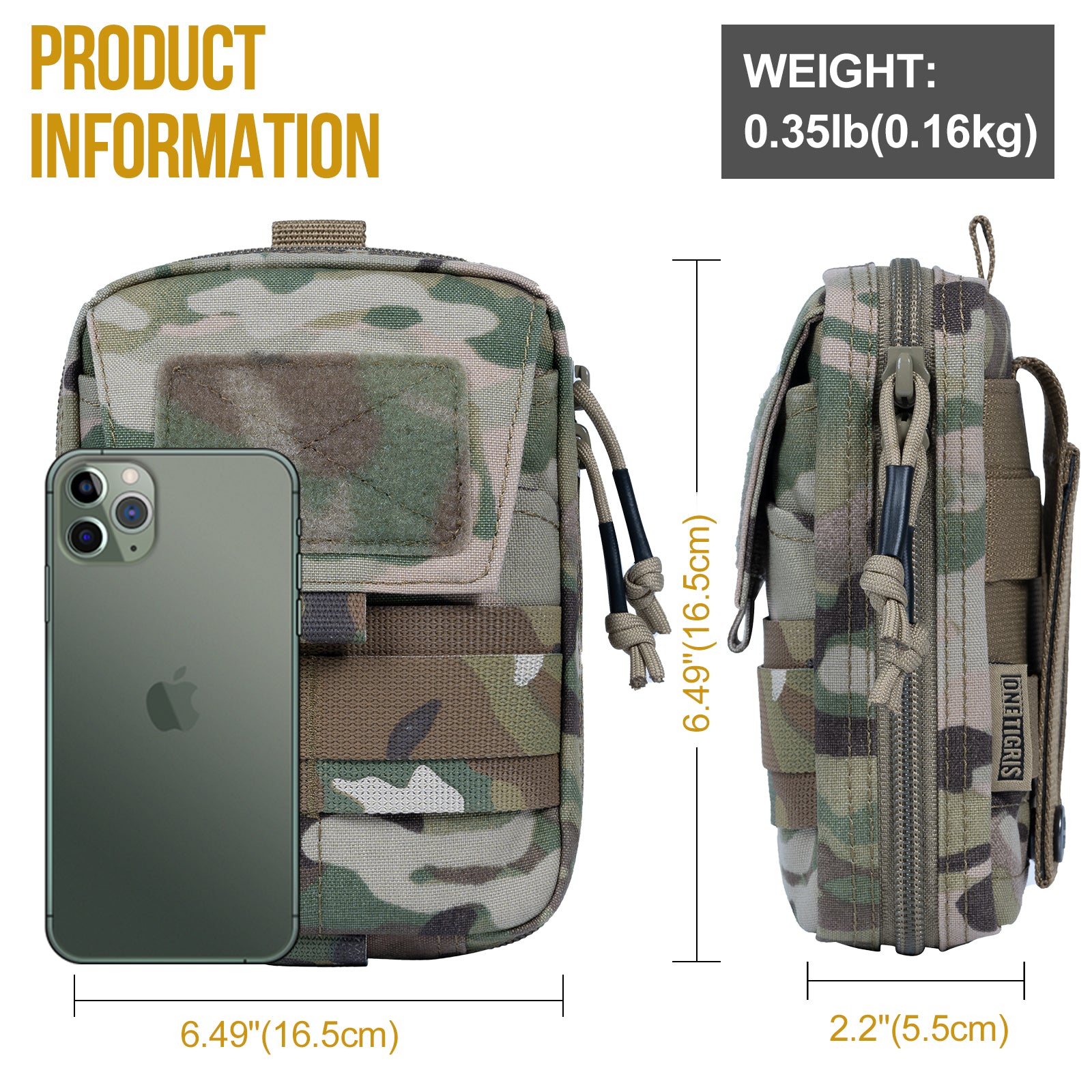 Molle EDC Waist Pack 26丨Features Phone Pocket & Tool Slot