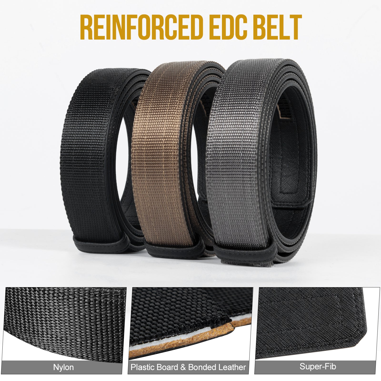 EDC Belt 丨With automatic sliding buckle