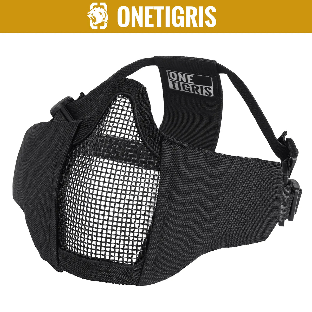 AOUTACC Opvouwbaar airsoft-masker, halfgelaatsmaskers met gehoorbescherming voor Cs War Game, BB-pistool, jacht, paintball (CP AOUTACC Opvouwbaar airsoft-masker, halfgelaatsmaskers met gehoorbescherming voor Cs War Game, BB-pistool, jacht, paintball (CP