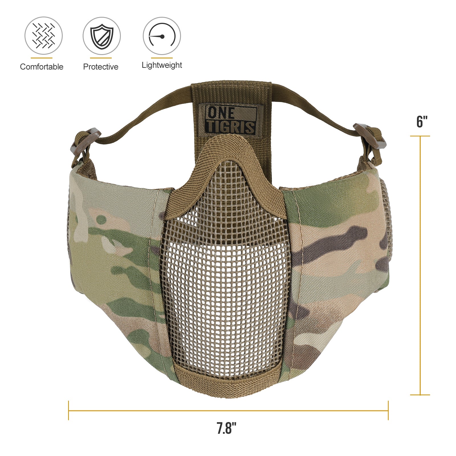 RAGE Airsoft Mask 05 丨 With Ear protection & foldable