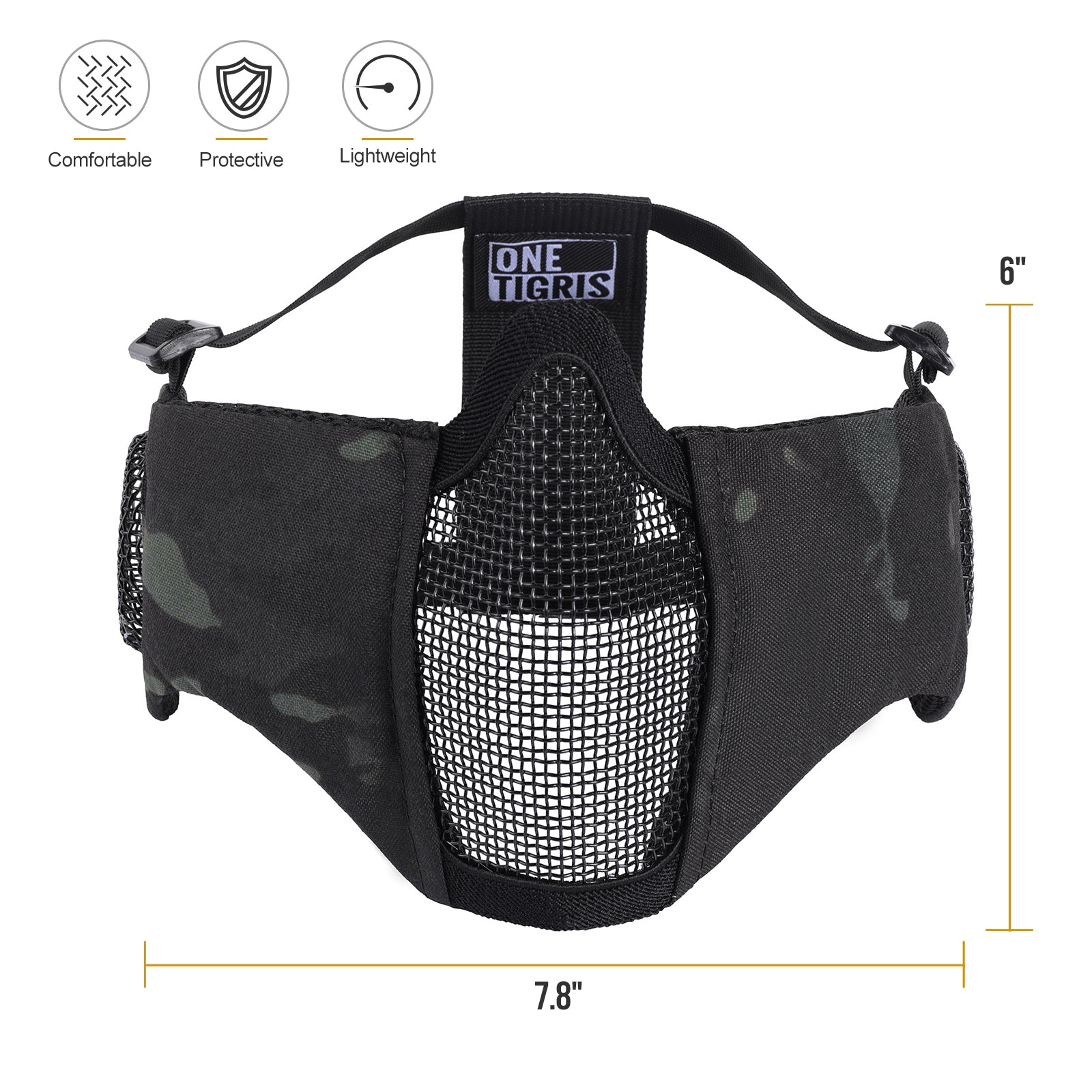 RAGE Airsoft Mask 05 丨 With Ear protection & foldable