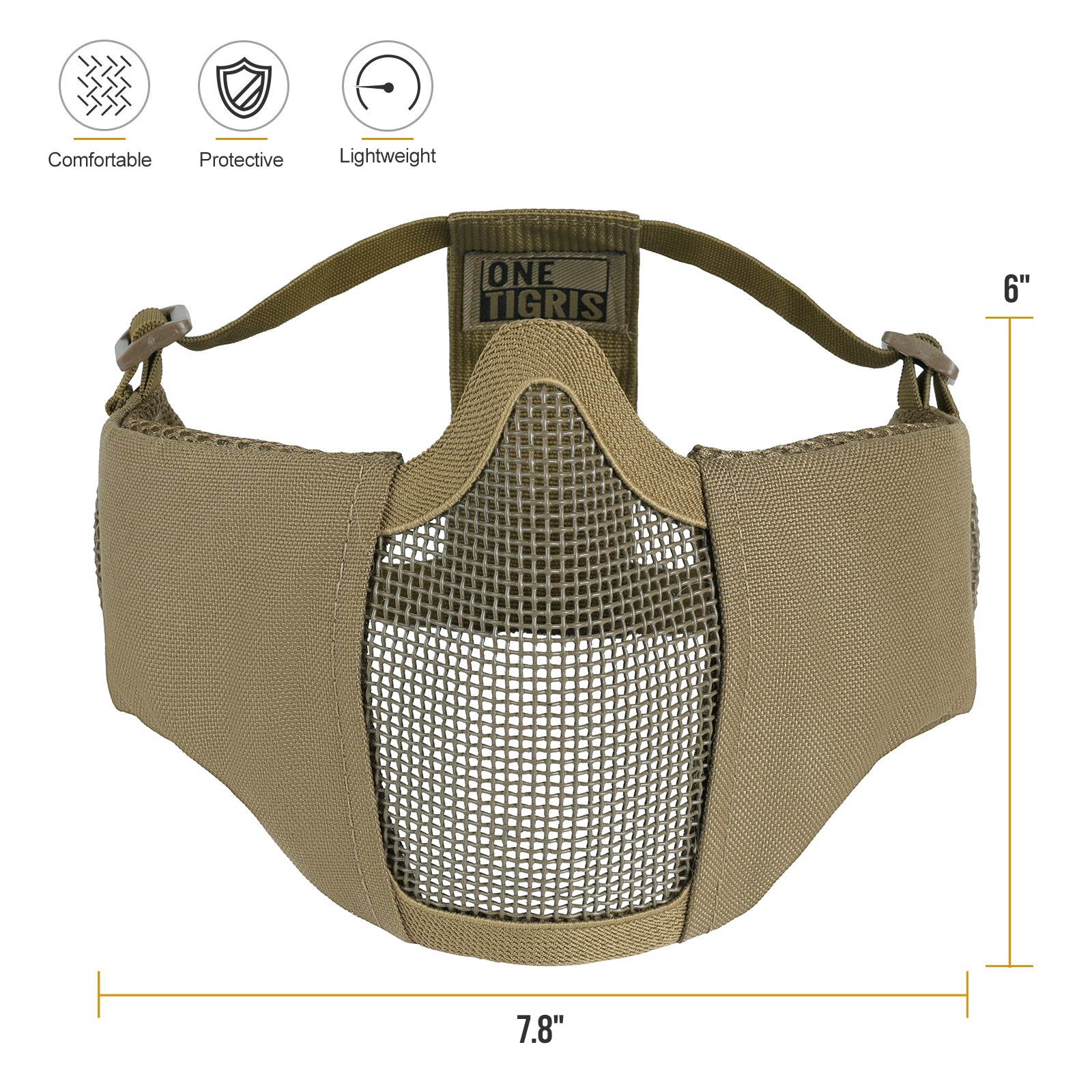 RAGE Airsoft Mask 05 丨 With Ear protection & foldable