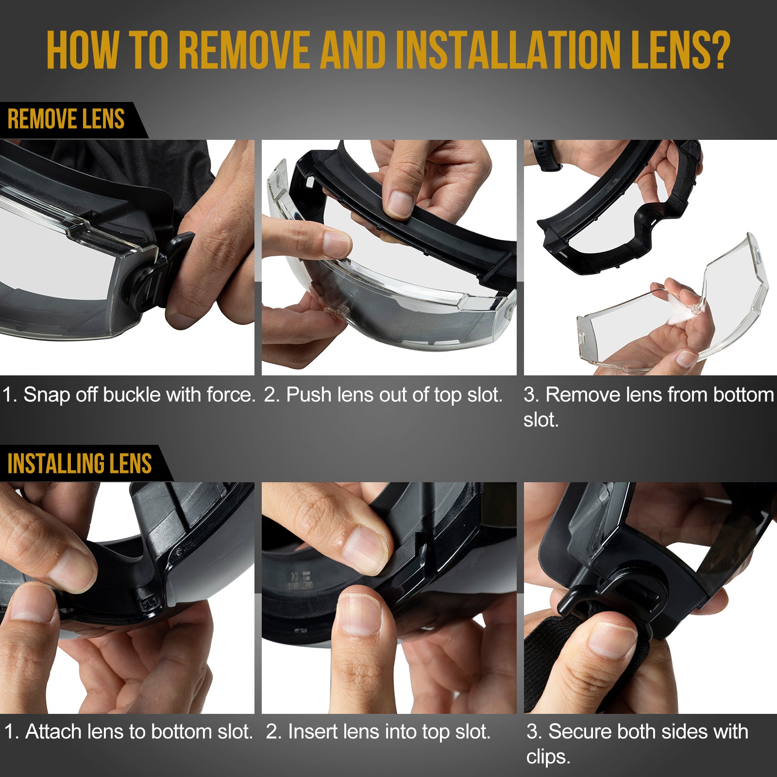Shooting Safety Goggles 11 丨Anti-Fog & Sunglasses