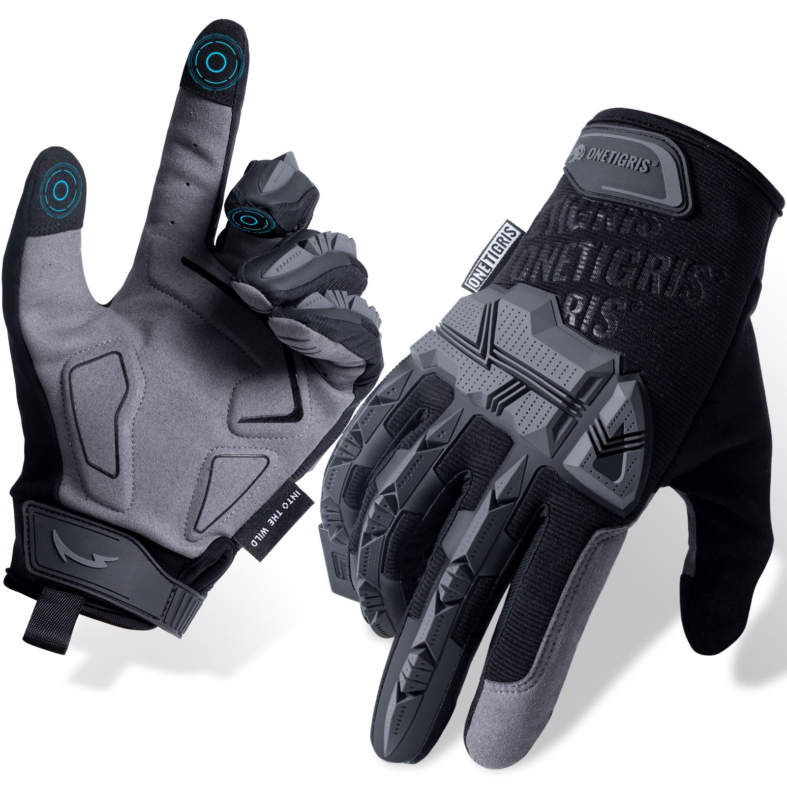 Tactical Motorcycle Gloves丨Touchscreen & PVC Protection