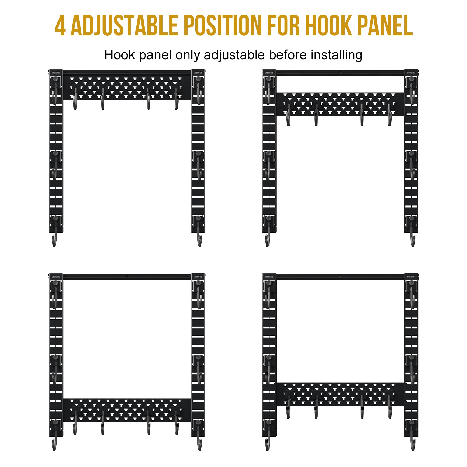 Wall Mount Rack 02丨Hook Panel Based
