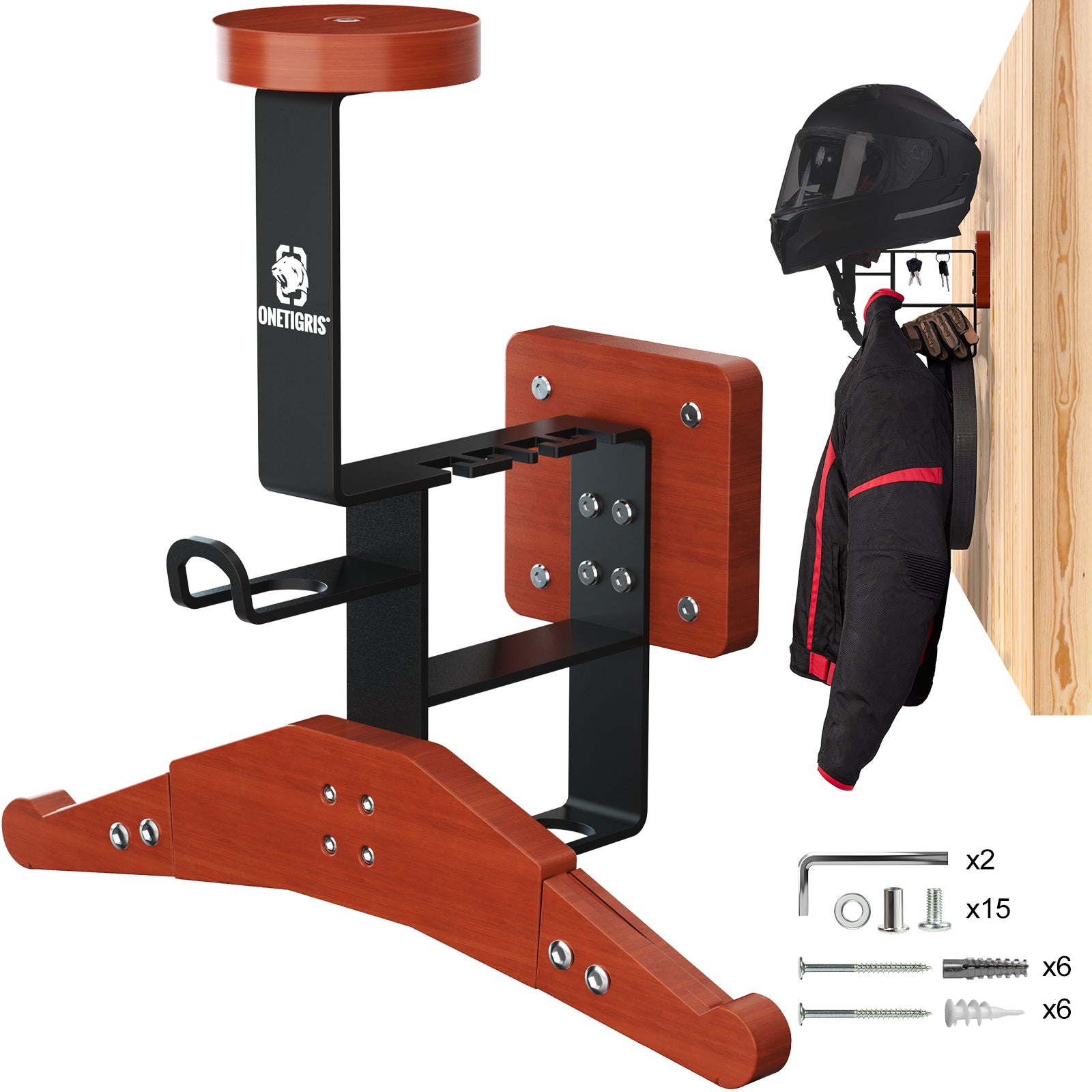 Tactical Gear Wall Mount 15 丨 With Panel rack hook & 59KG Load Capacity