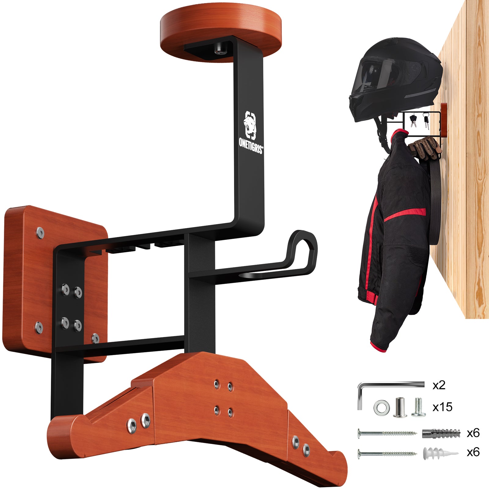 Tactical Gear Wall Mount 15 丨 With Panel rack hook & 59KG Load Capacity