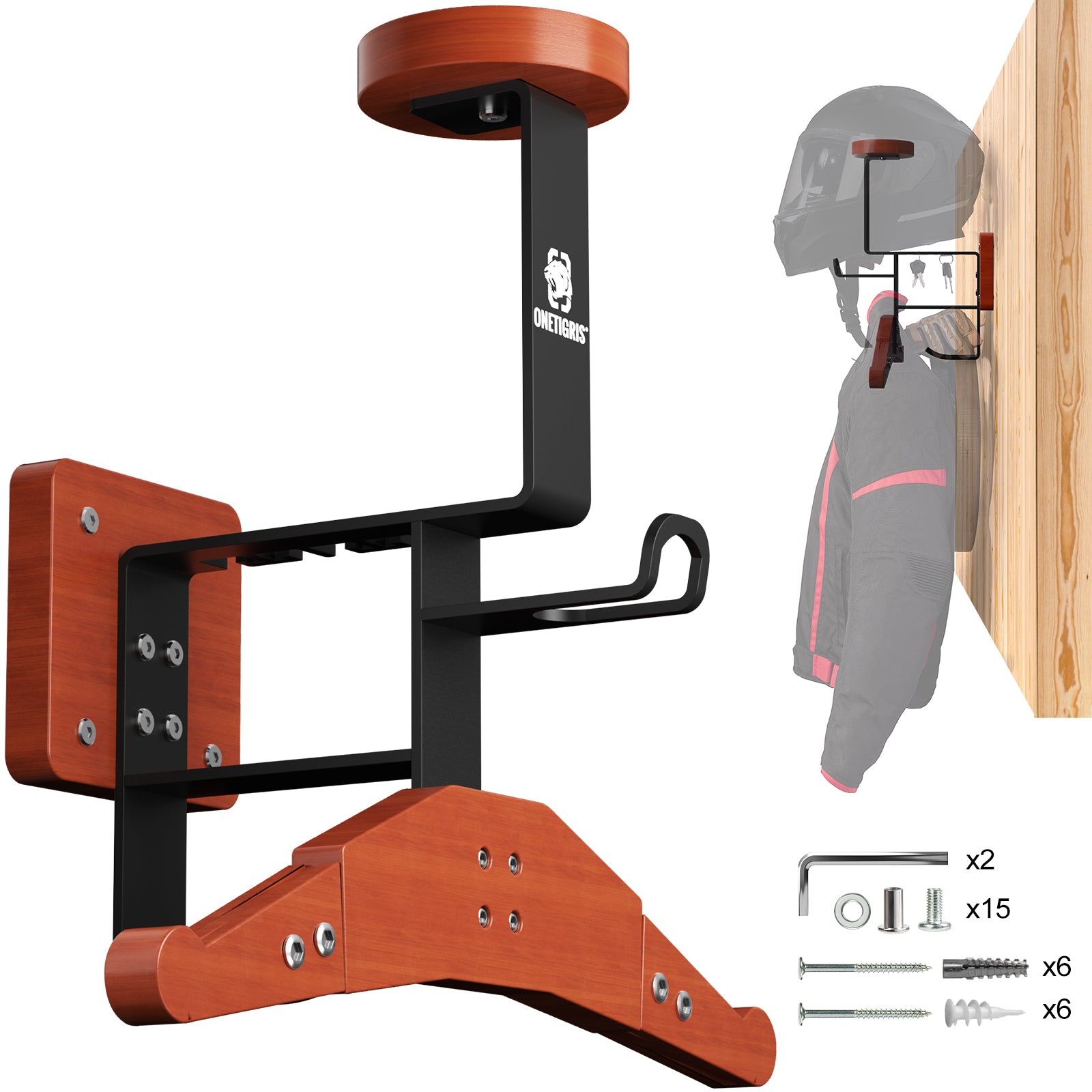 Tactical Gear Wall Mount 15 丨 With Panel rack hook & 59KG Load Capacity