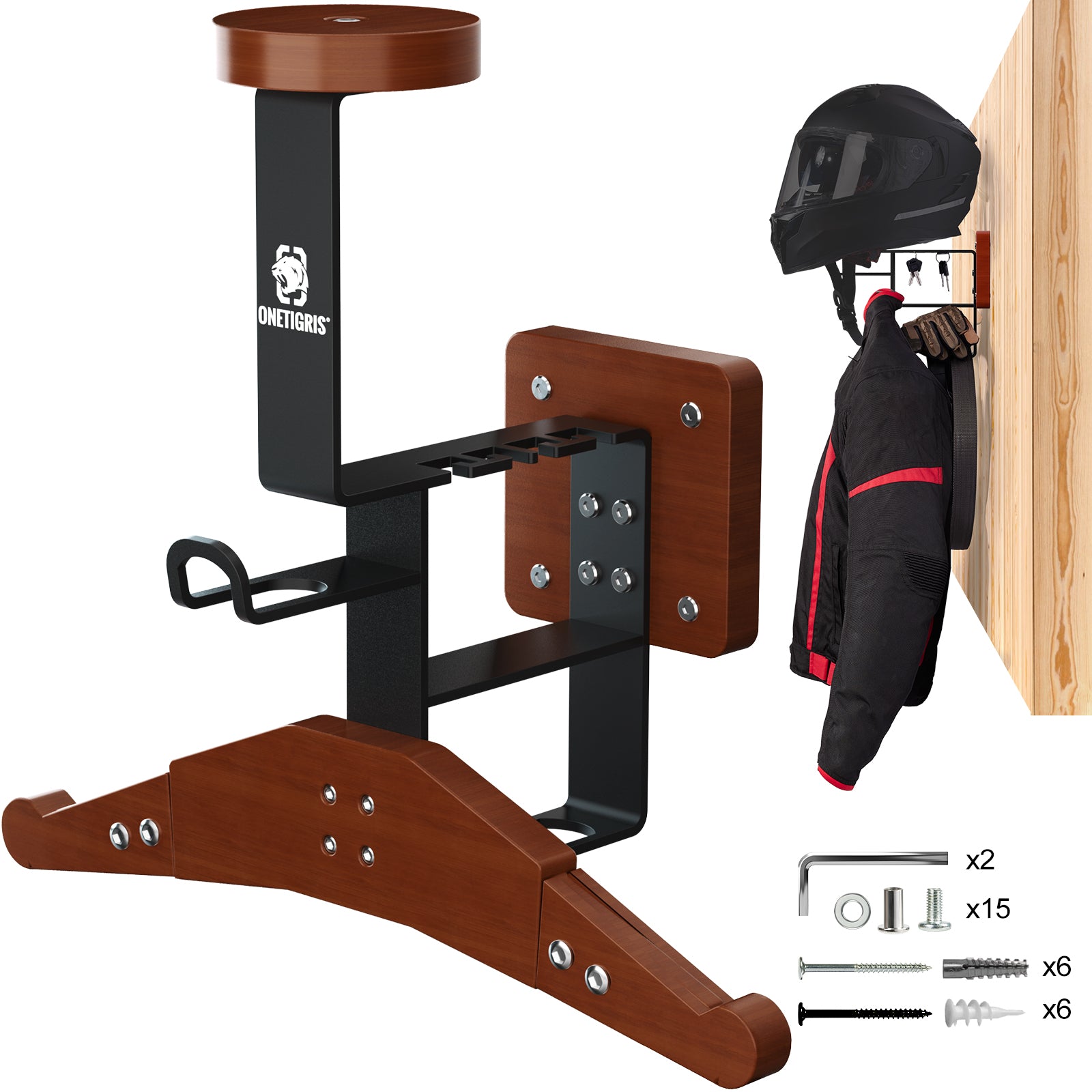 Tactical Gear Wall Mount 15 丨 With Panel rack hook & 59KG Load Capacity