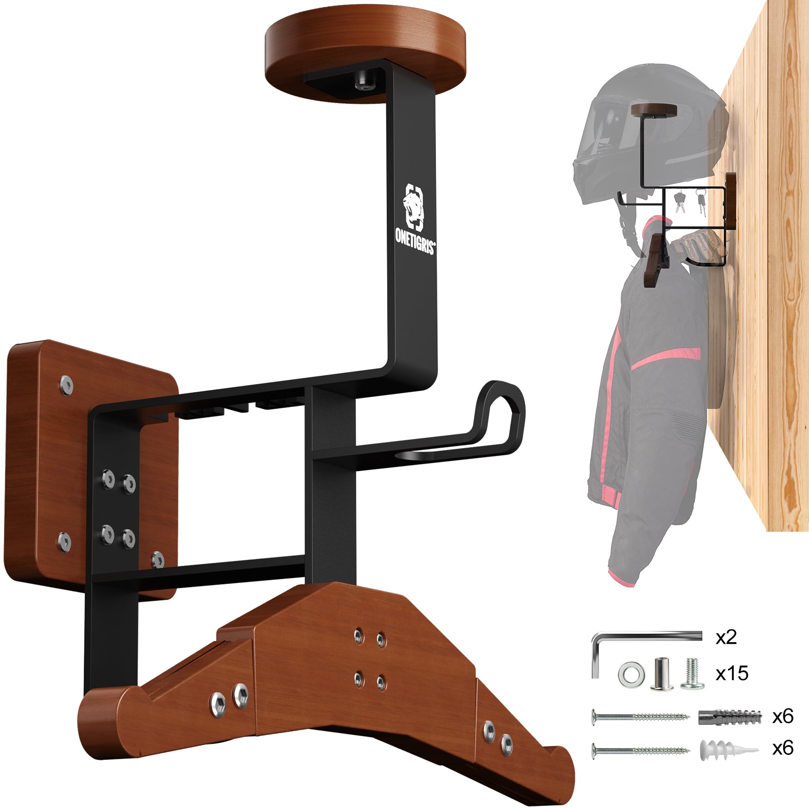 Tactical Gear Wall Mount 15 丨 With Panel rack hook & 59KG Load Capacity