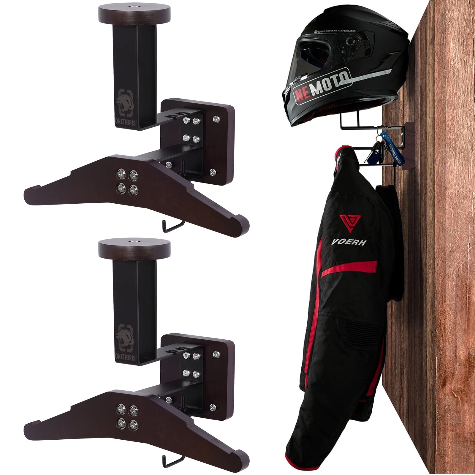 Tactical Gear Wall Mount 05 丨 With Panel rack hook & 40KG Load Capacity