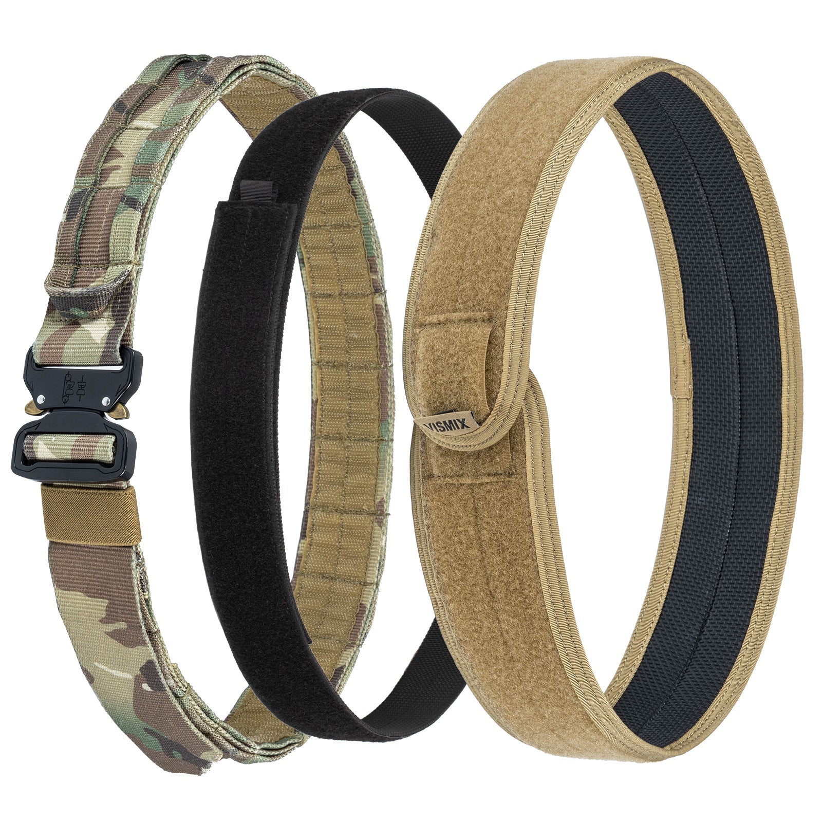 Tactical Belt Set 3-Piece | 2-in-1 MOLLE Battle Belt with Inner Belt & Anti-Slip Pad