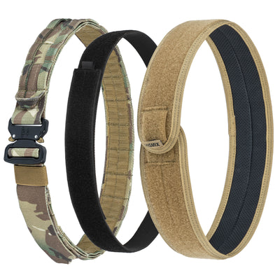 Tactical Belt Set 3-Piece | 2-in-1 MOLLE Battle Belt with Inner Belt & Anti-Slip Pad