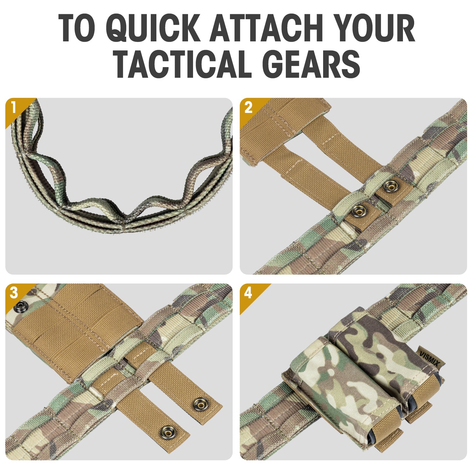 Tactical Belt Set 3-Piece | 2-in-1 MOLLE Battle Belt with Inner Belt & Anti-Slip Pad