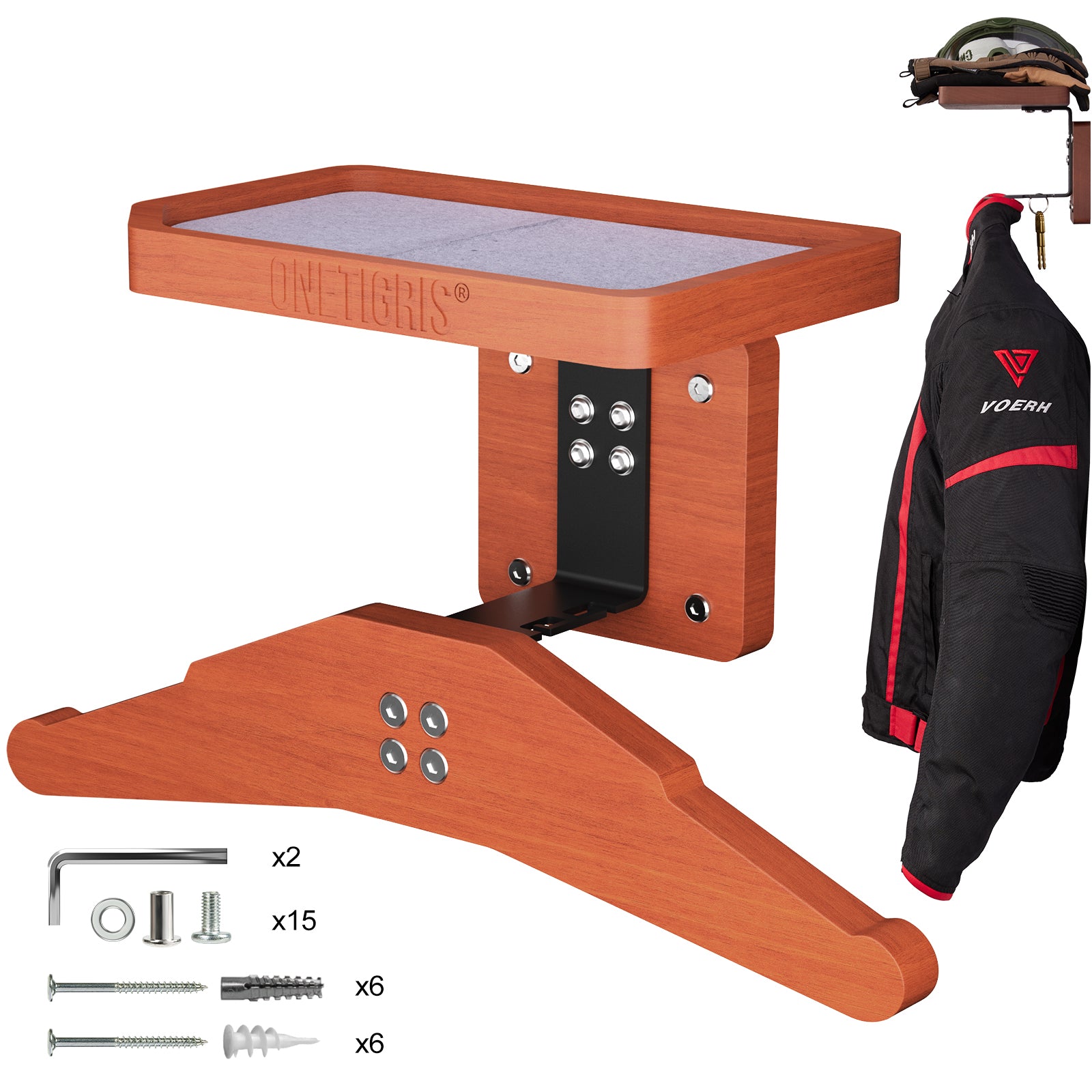 Tactical Gear Wall Mount 09 丨 With Square Tray & 24KG Load Capacity