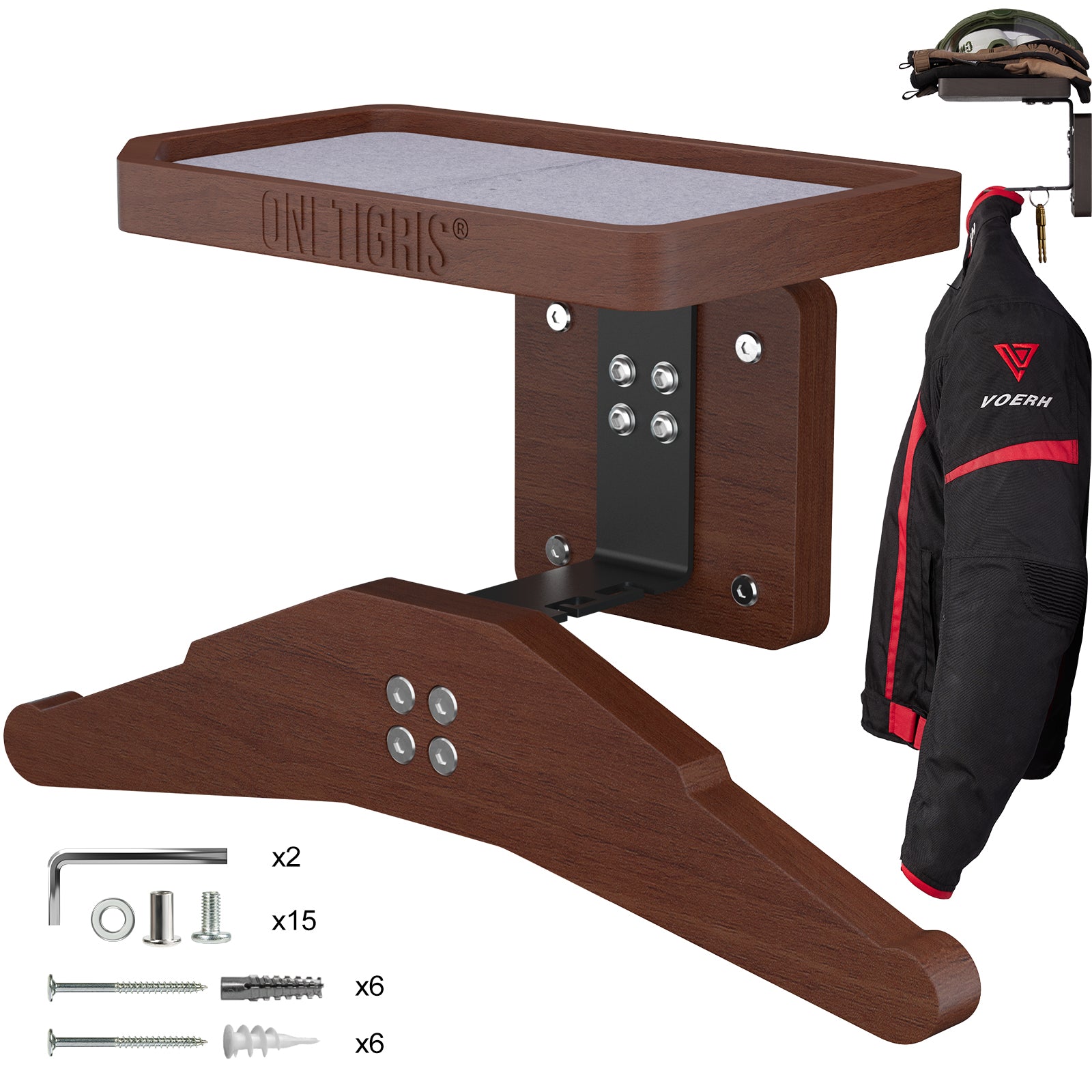 Tactical Gear Wall Mount 09 丨 With Square Tray & 24KG Load Capacity