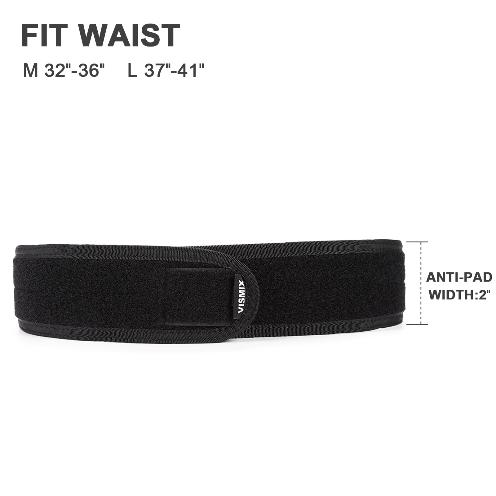 VISMIX Tactical Anti-Slip Pad Inner Belt with Loop System