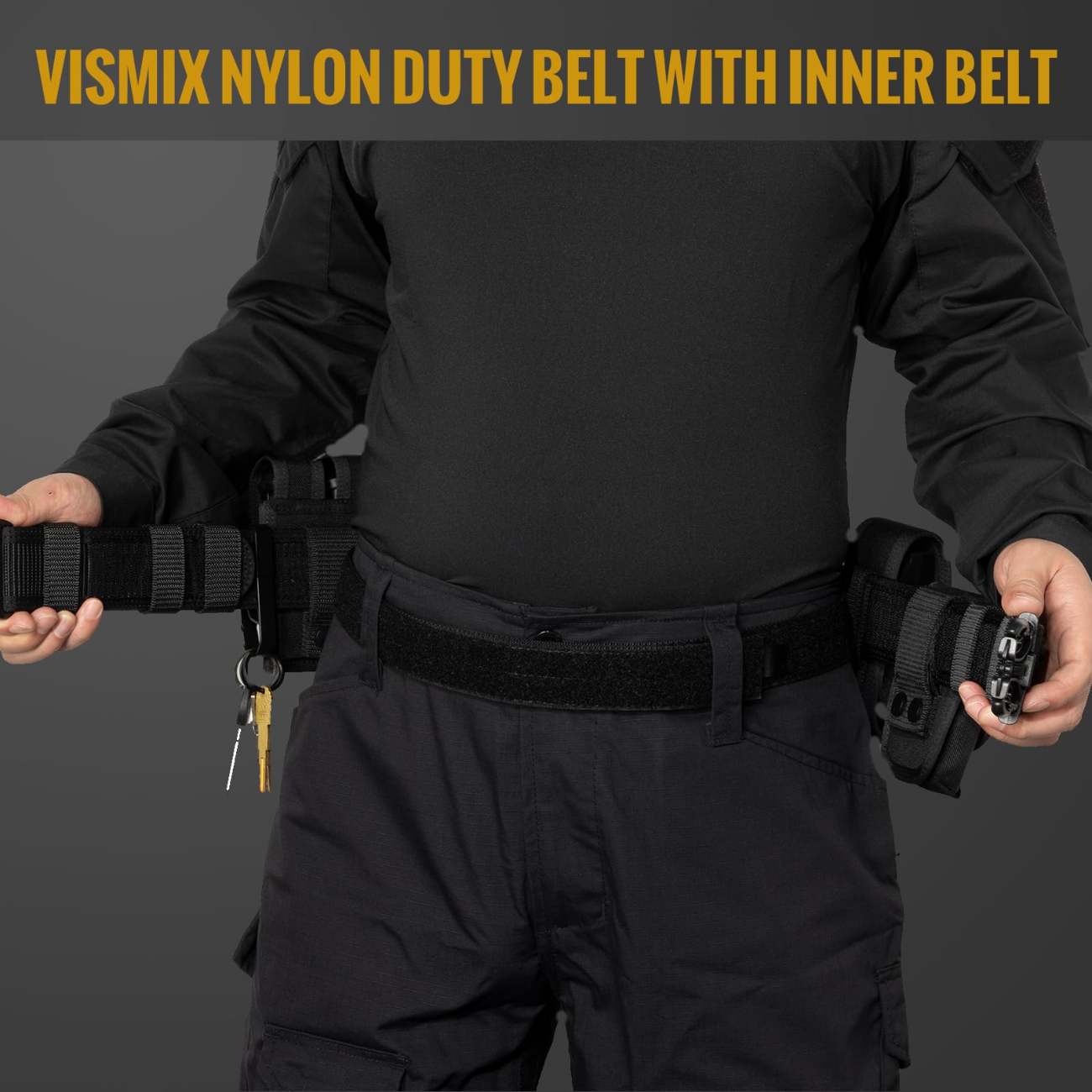VISMIX 2" Tactical Duty Belt with Inner Belt & Belt Keepers