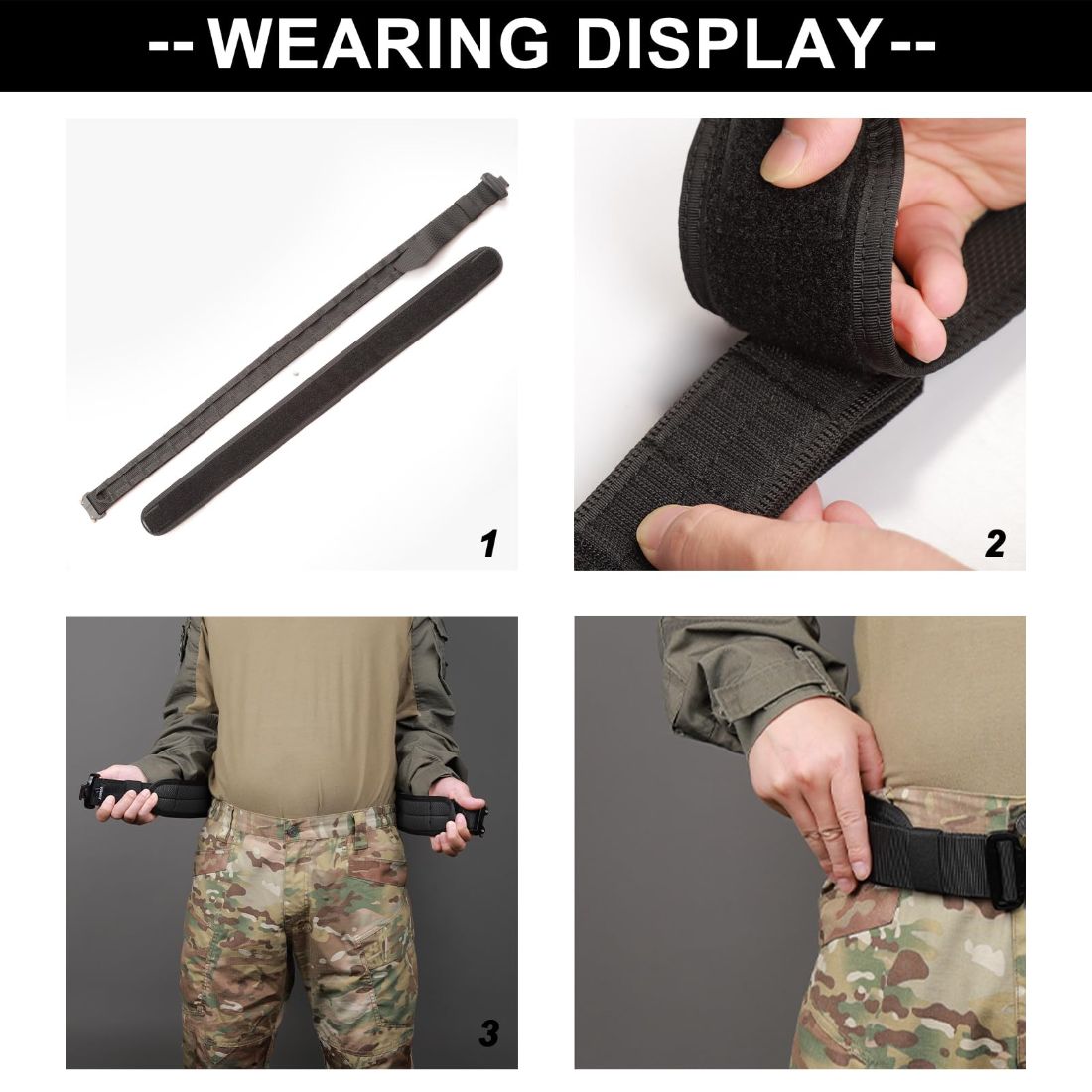 VISMIX Tactical Anti-Slip Pad Inner Belt with Loop System