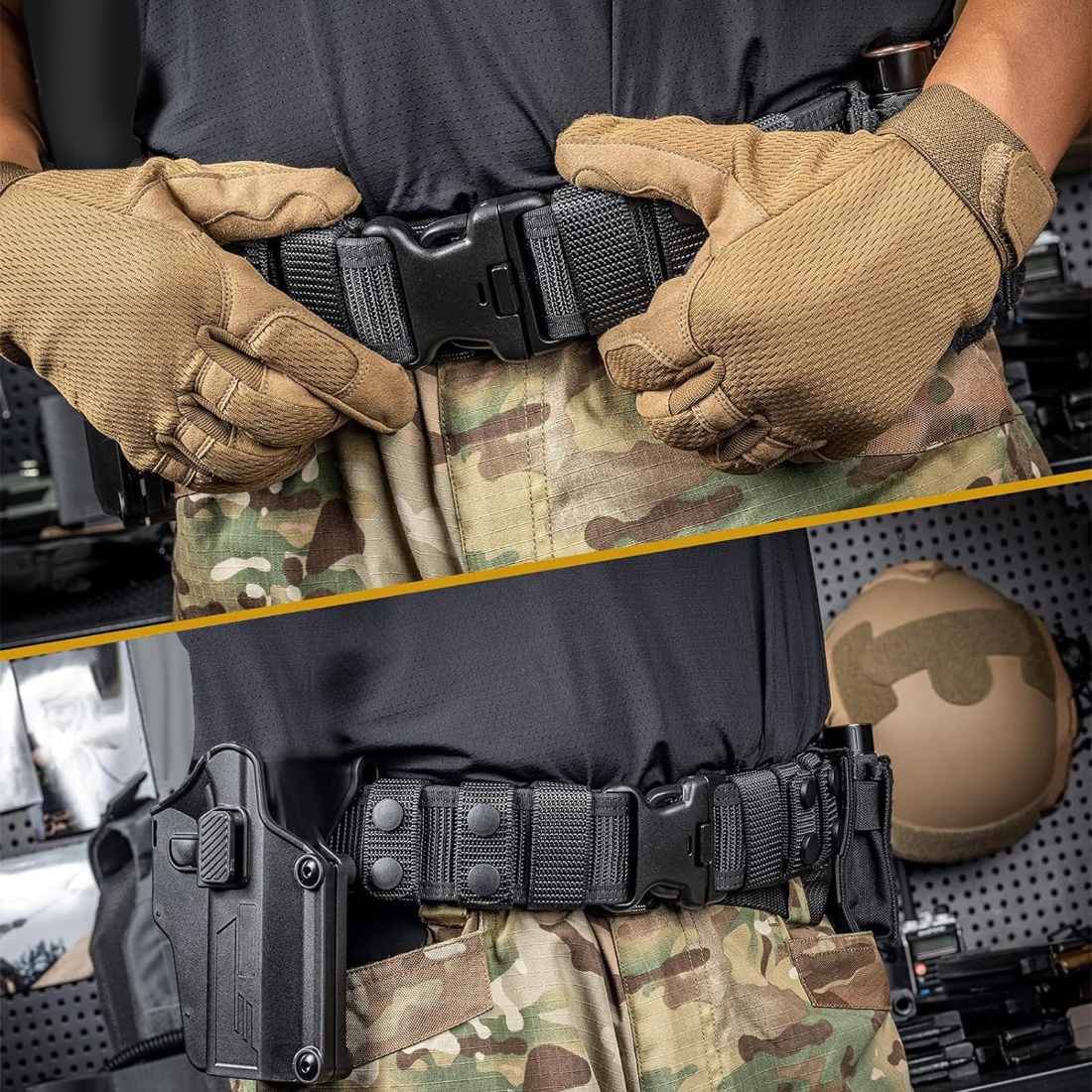 VISMIX 2" Heavy Duty Police Duty Belt with 4 Belt Keepers