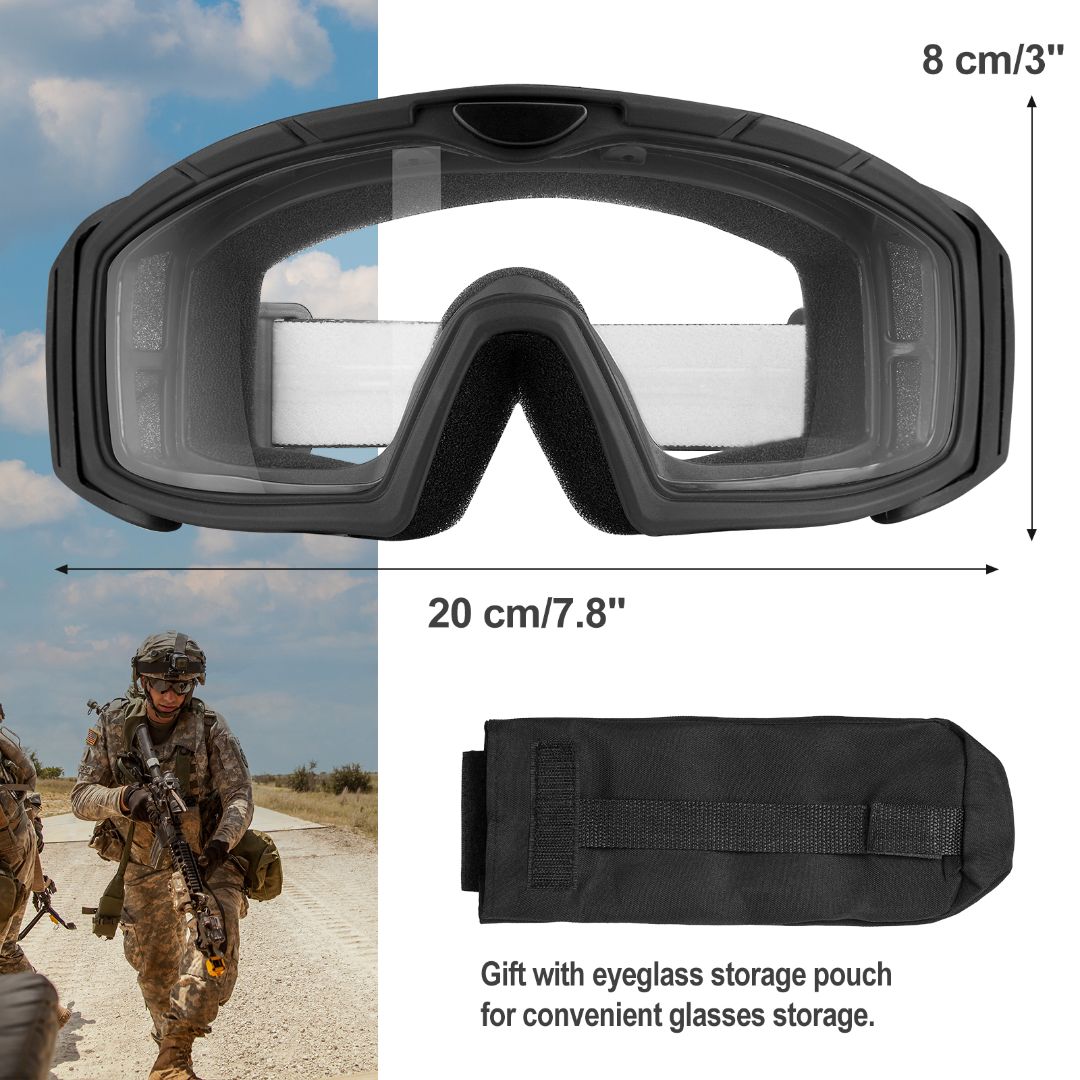 Tactical Airsoft Goggles 12 | Includes 3 Lens Colors | ANSI Z87.1 Certified