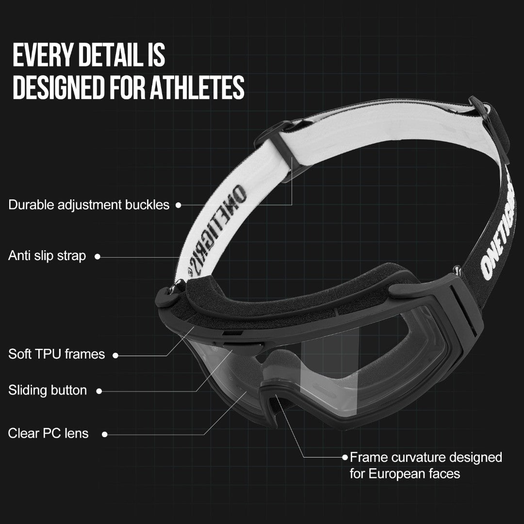 Anti-fog airsoft safety goggles compatible with helmets and half masks