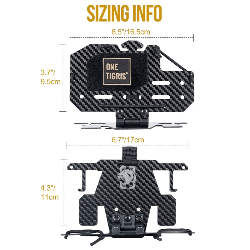 Tactical Vest Phone Holder 丨 MOLLE System & 175° Field of View