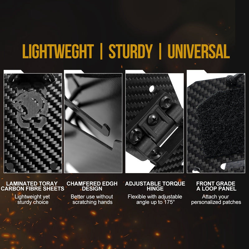 Tactical Vest Phone Holder 丨 MOLLE System & 175° Field of View