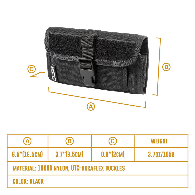 ARMOR ZERO Horizontal Phone Pouch 06 丨MOLLE System &Velcro panel