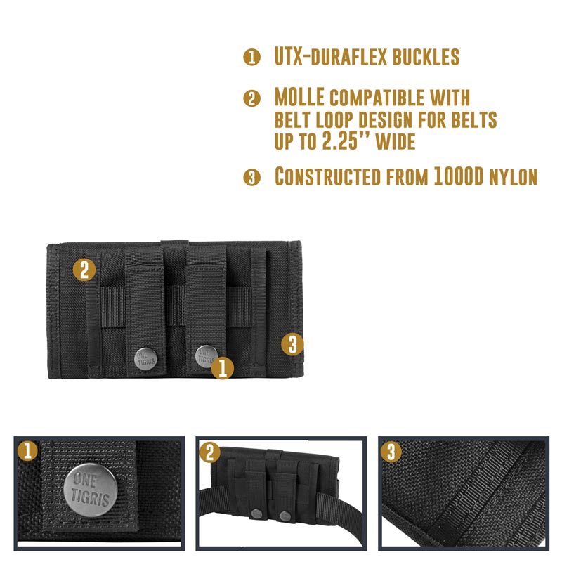 ARMOR ZERO Horizontal Phone Pouch 06 丨MOLLE System &Velcro panel