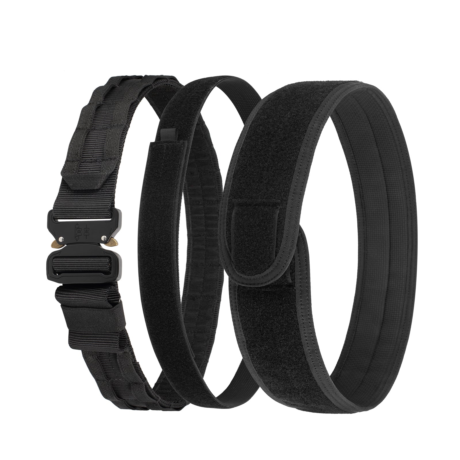 Tactical Belt Set 3-Piece | 2-in-1 MOLLE Battle Belt with Inner Belt & Anti-Slip Pad